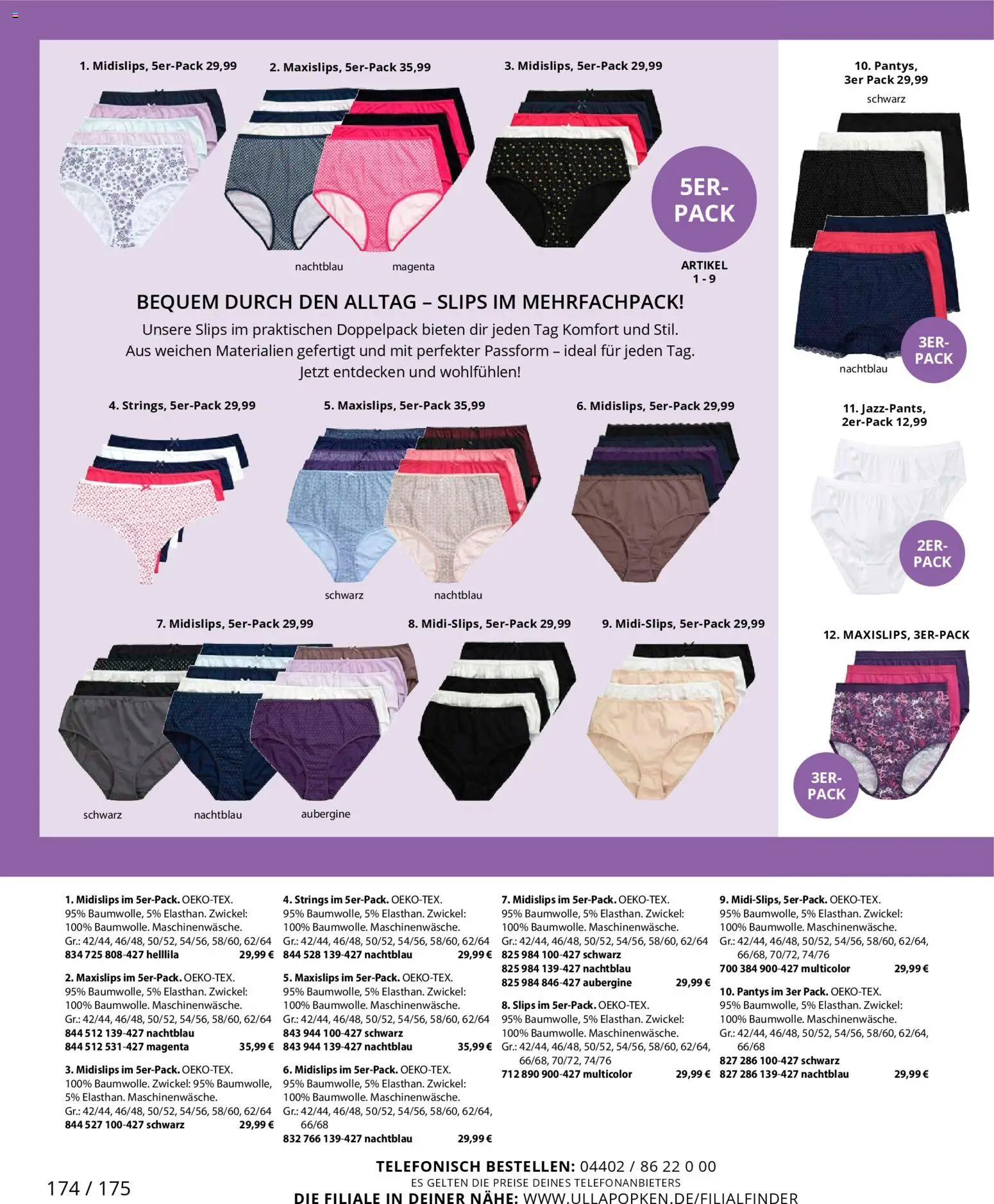 Ulla Popken Prospekt 	 – gültig ab 01.11.2025 | Seite: 174 | Produkte: Aubergine