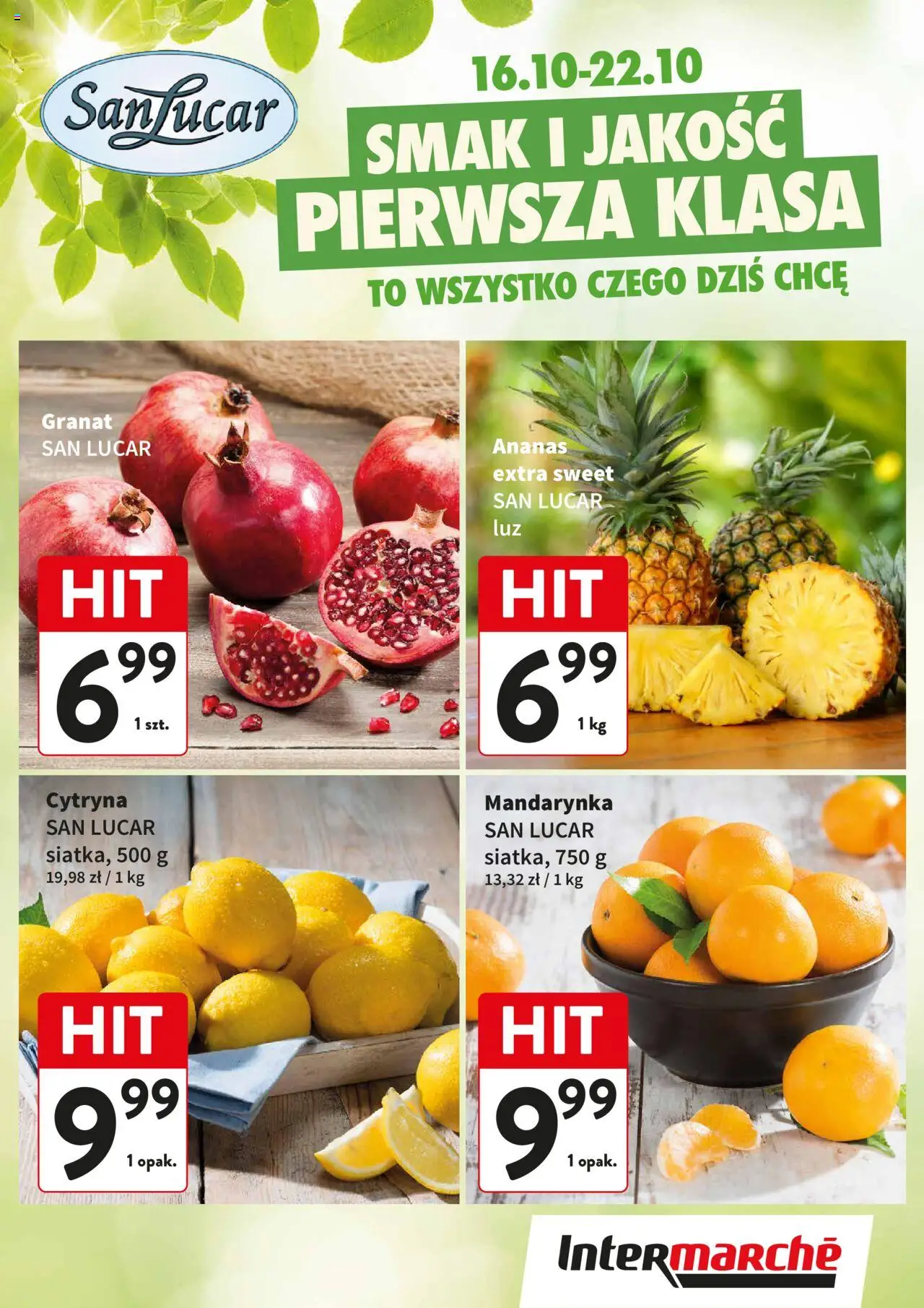 Intermarche Gazetka - Świeży Hit od 16.10.2025 | Strona: 1 | Produkty: Cytryna, Ananas