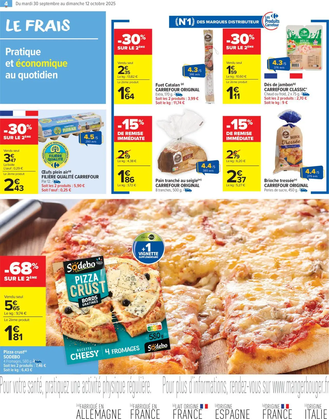  | Page: 6 | Produits: Portes, Lait, Pain, Pizza