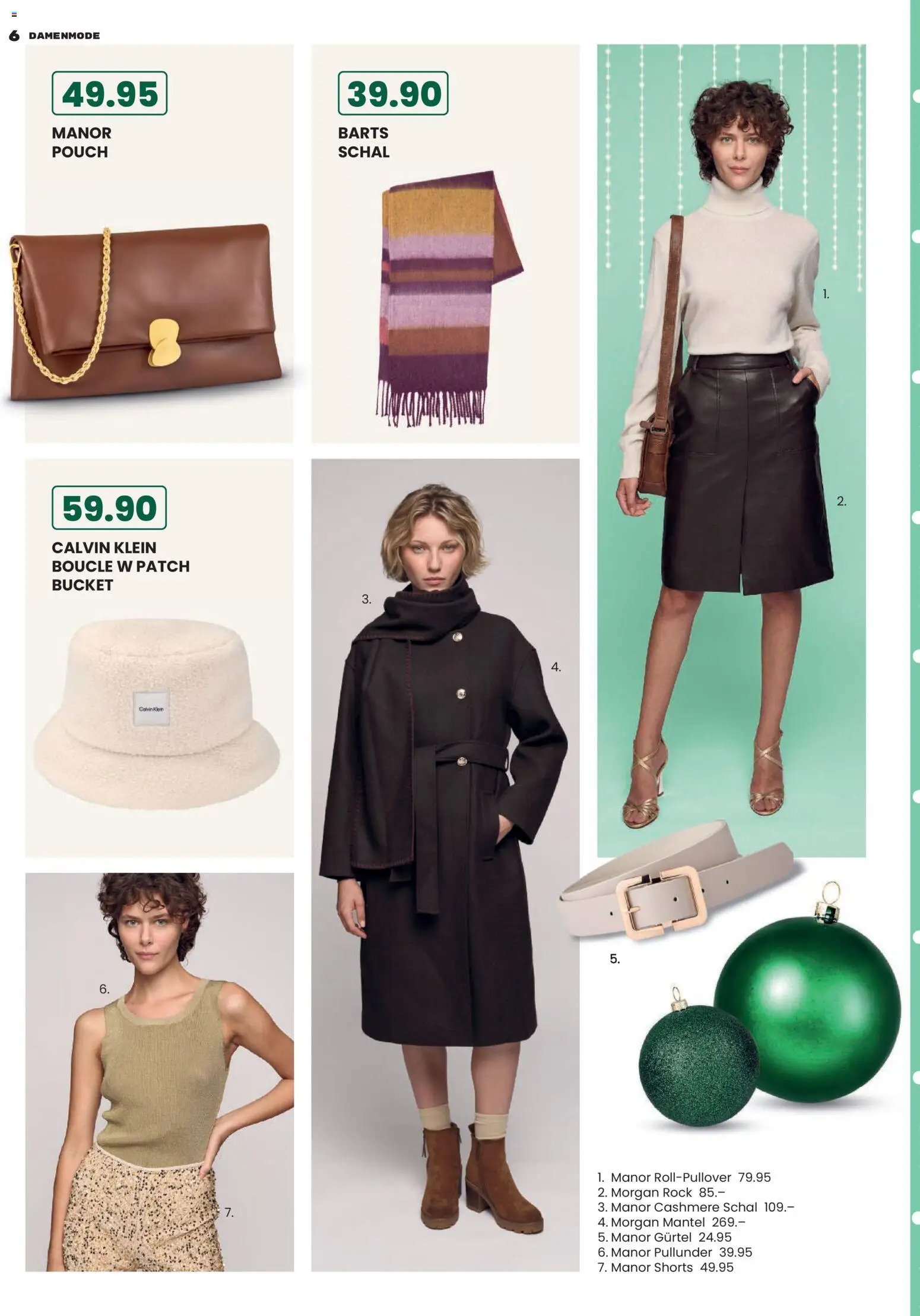 Manor Aktionen Frohes Fest für Grosse Kinder – gültig ab 06.11.2025 | Seite: 6 | Produkte: Rock, Mantel, Schal, Pullunder