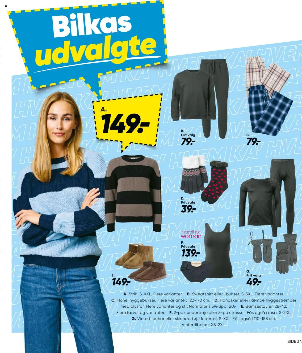 Bilka tilbudsavis – gyldig fra 17.10.2025 | Side: 33 | Produkter: Undertøj, Handsker