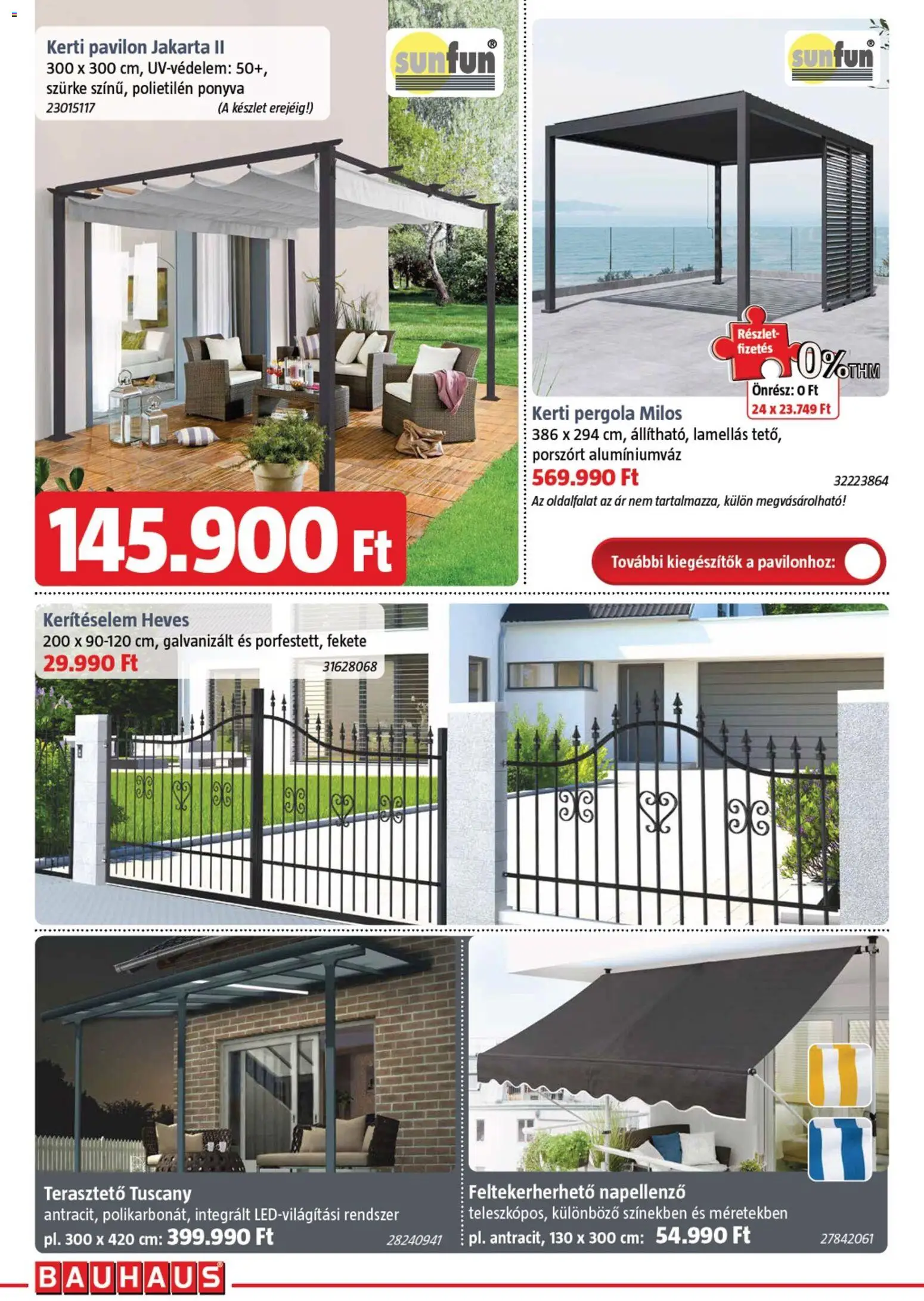 Bauhaus akciós ujság - amely érvényes a következő dátumtól: 05.03.2026 | Oldal: 10 | Termékek: Pavilon, Kerti pavilon