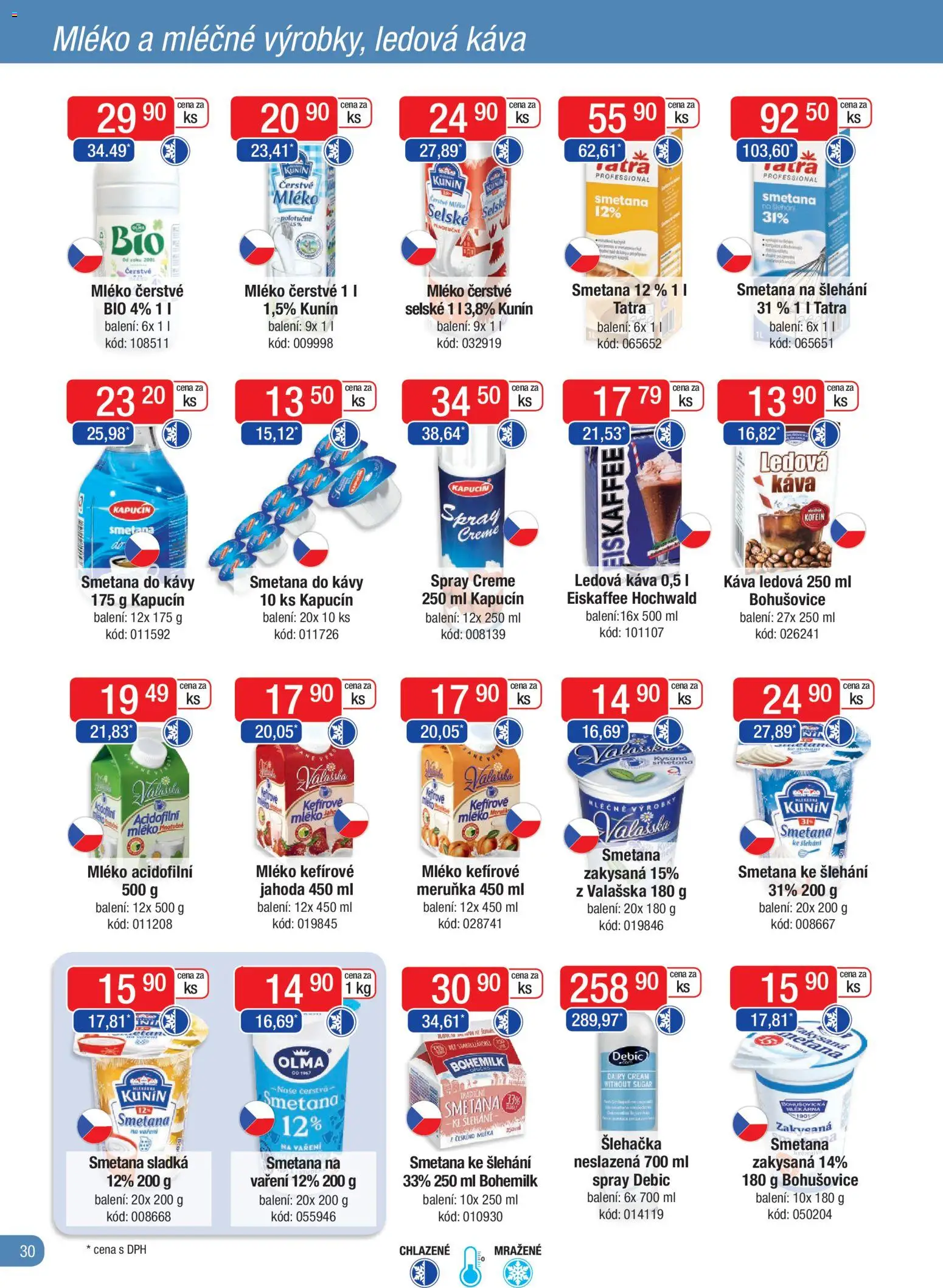 Astur & Qanto leták - Velkoobchod fresh 12/2025 od 01.12.2025 | Strana: 30 | Produkty: Smetana, Eiskaffee, Acidofilní mléko, Meruňky