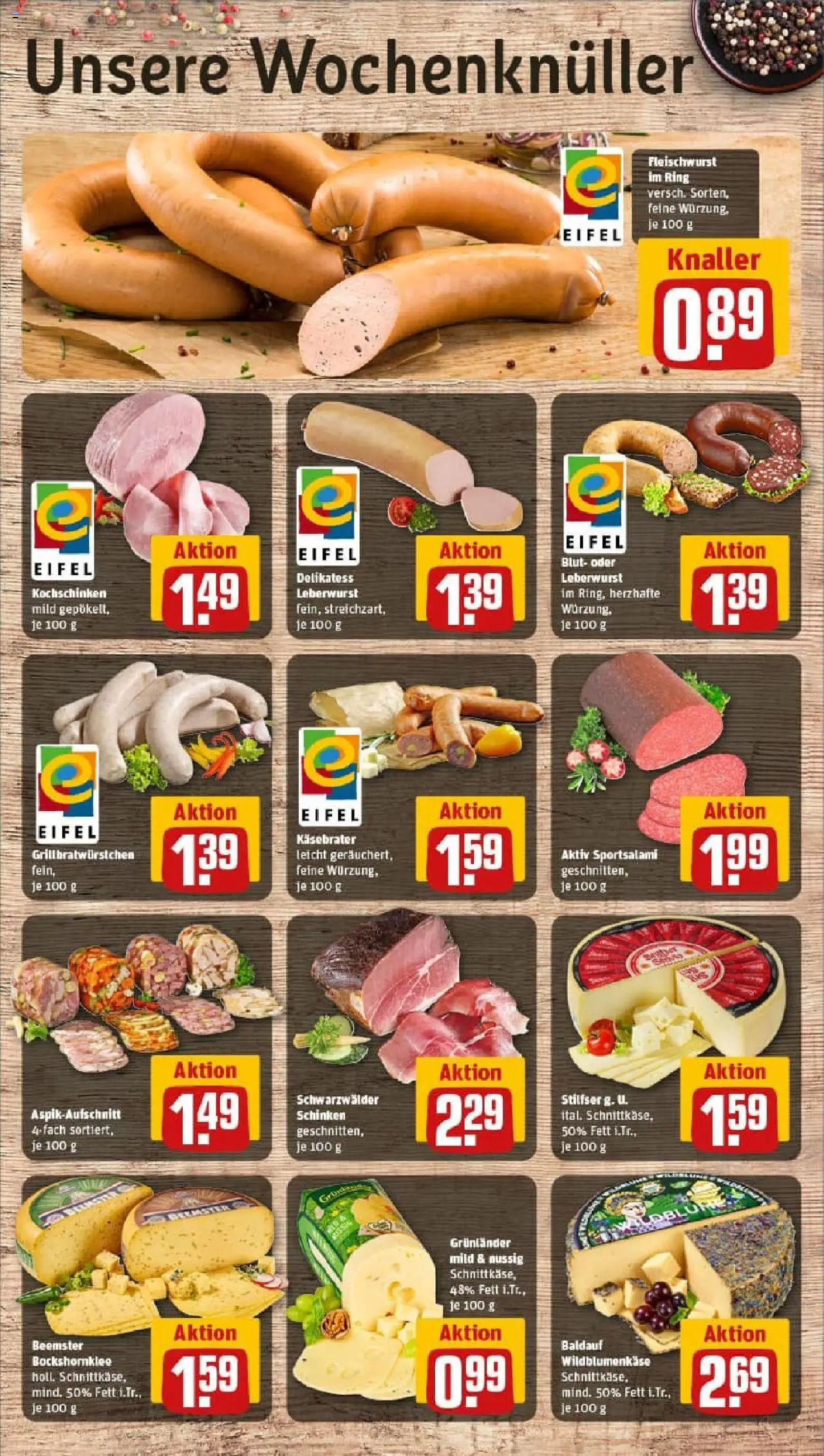 Rewe prospekt Mendig	 - gültig ab dem 06.07.2025 | Seite: 9 | Produkte: Grill, Grunlander, Salami, Schinken