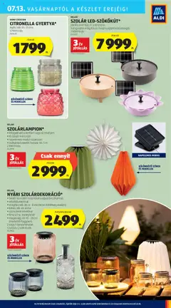 Aldi akciós ujság - amely érvényes a következő dátumtól: 10.07.2025 | Oldal: 15 | Termékek: Óra