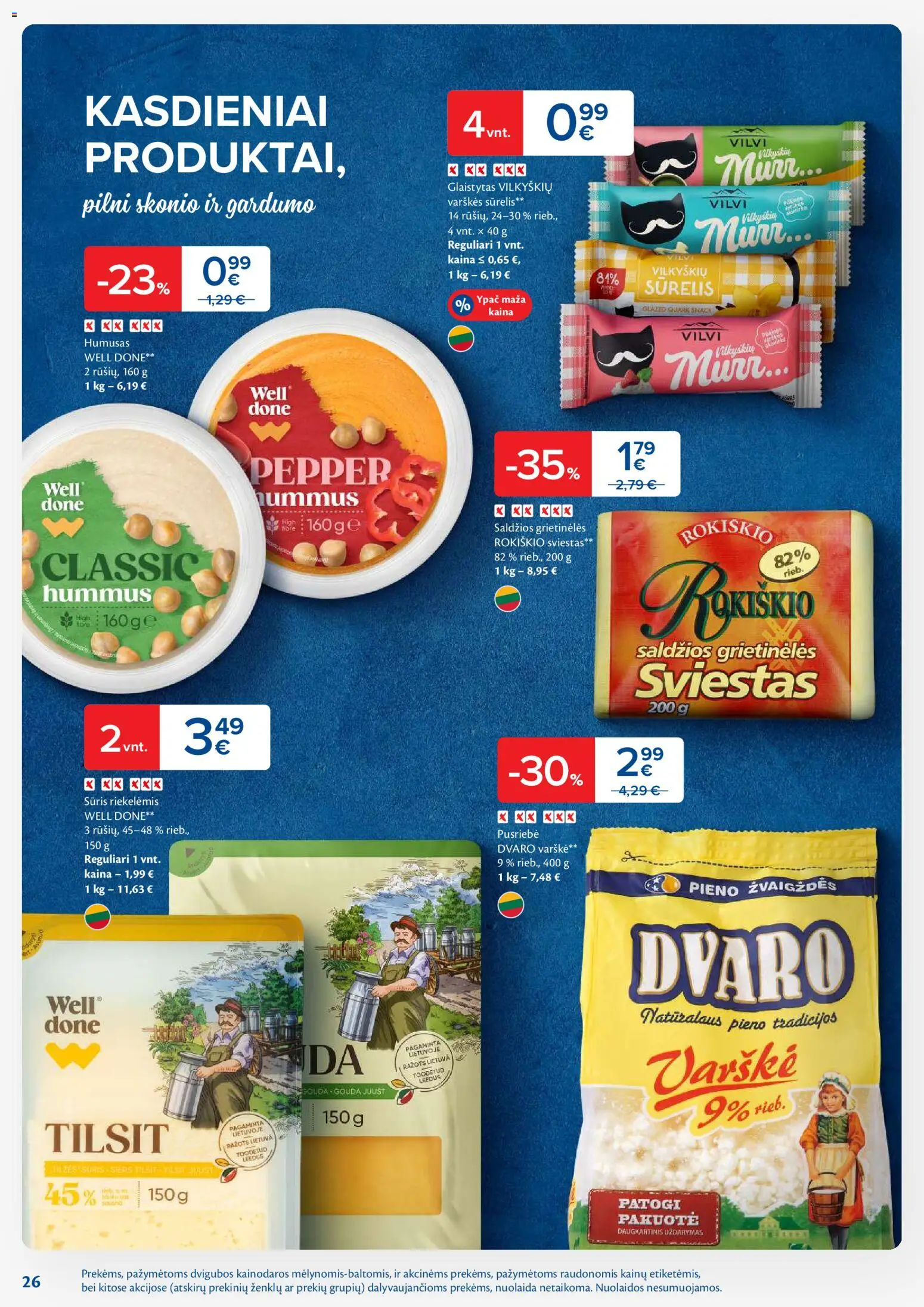MAXIMA akcijos nuo 25.11.2025 | Puslapis: 26 | Prekių: Sūrelis, Sūris, Sviestas, Varškė