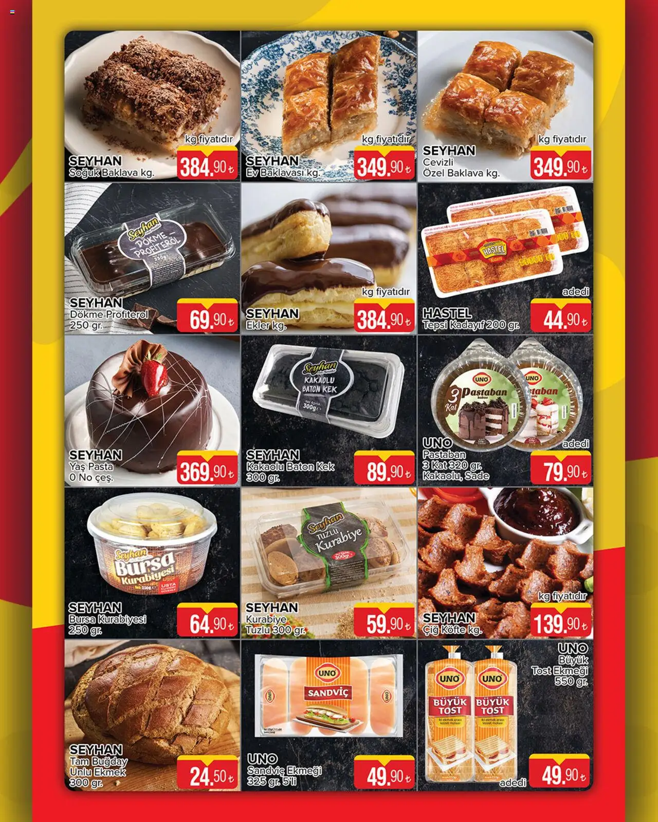 Seyhanlar Market Katalog - 10.10.2025 tarihinden itibaren geçerlidir | Sayfa: 6 | Ürünler: Ekmek, Kurabiye, Tepsi
