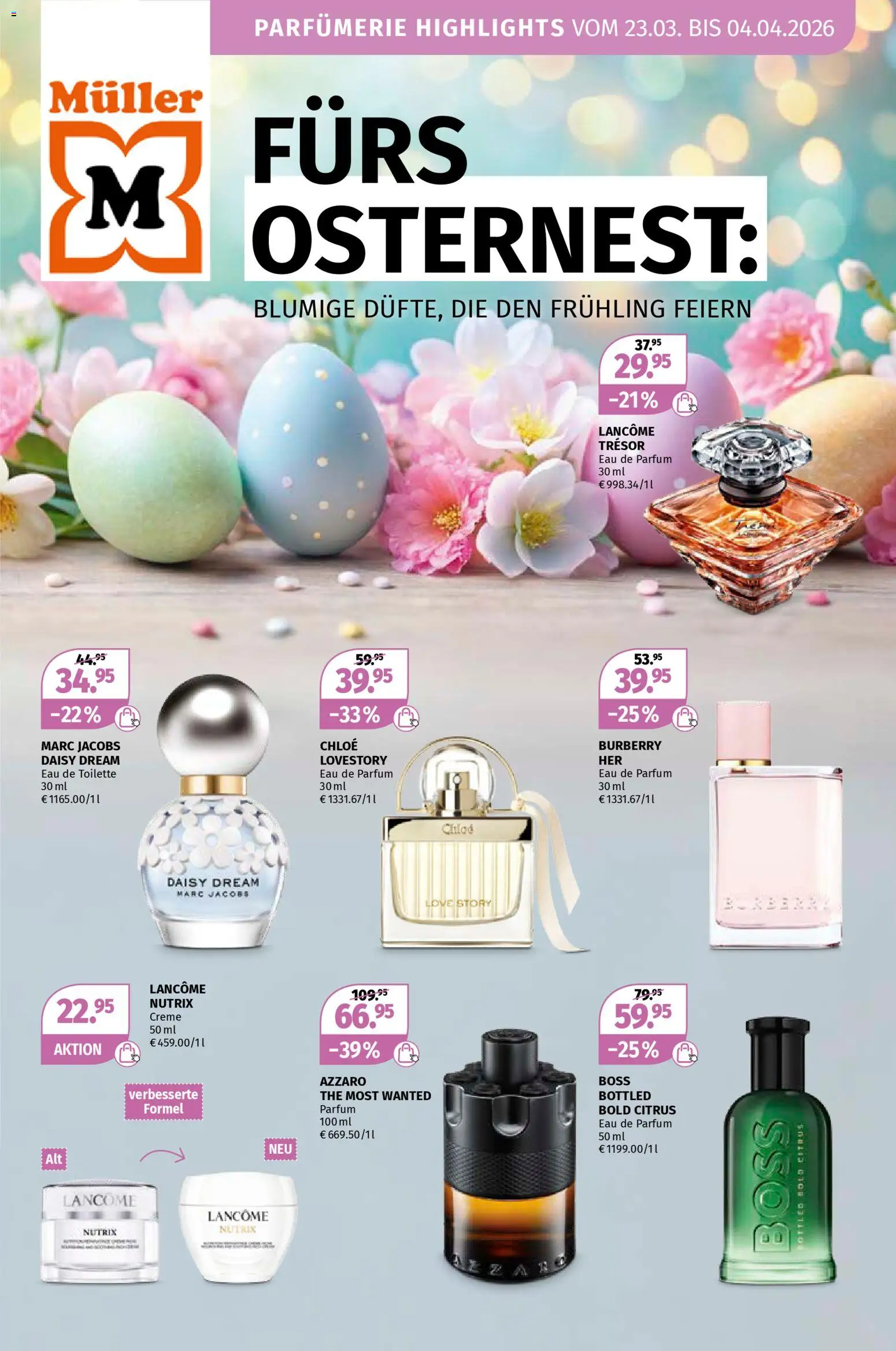 Müller Parfümerie-Highlights – gültig ab 23.03.2026 | Seite: 1