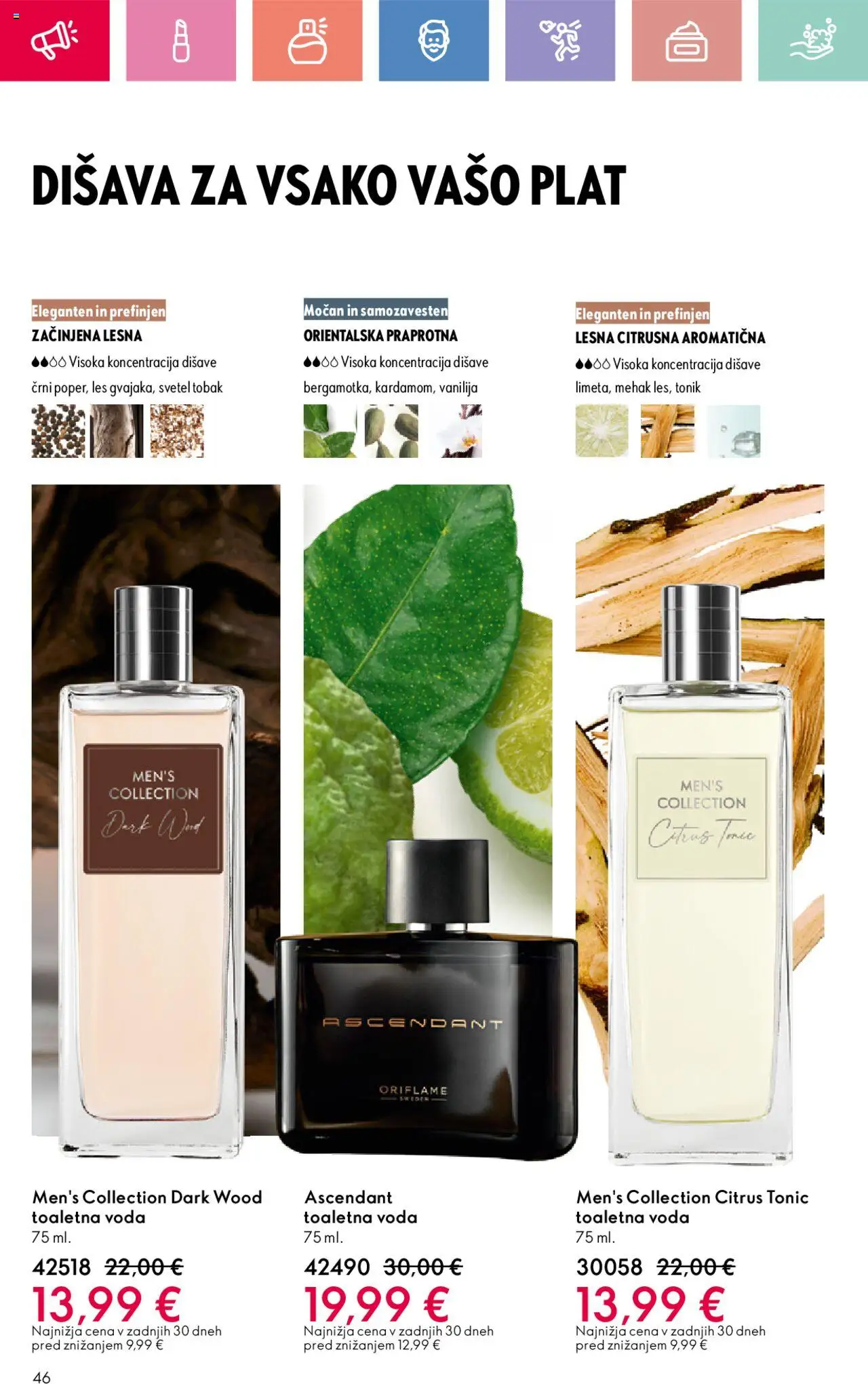 Oriflame katalog 12 │ velja od 24.08.2025 | Stran: 46 | Izdelki: Disava, Tonik, Voda, Toaletna voda