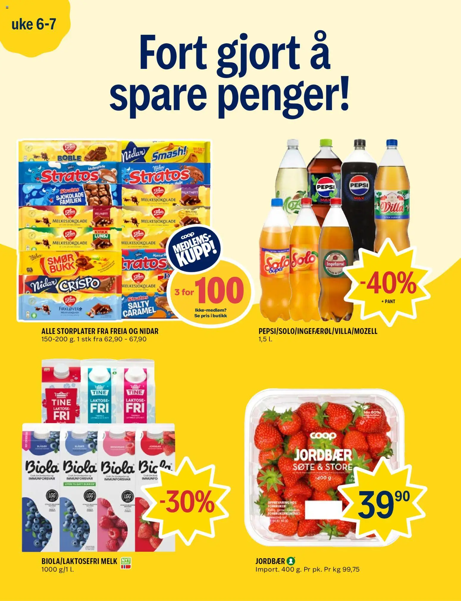 {H1} | Side: 2 | Produkter: Smør, Sjokolade, Jordbær, Tocător