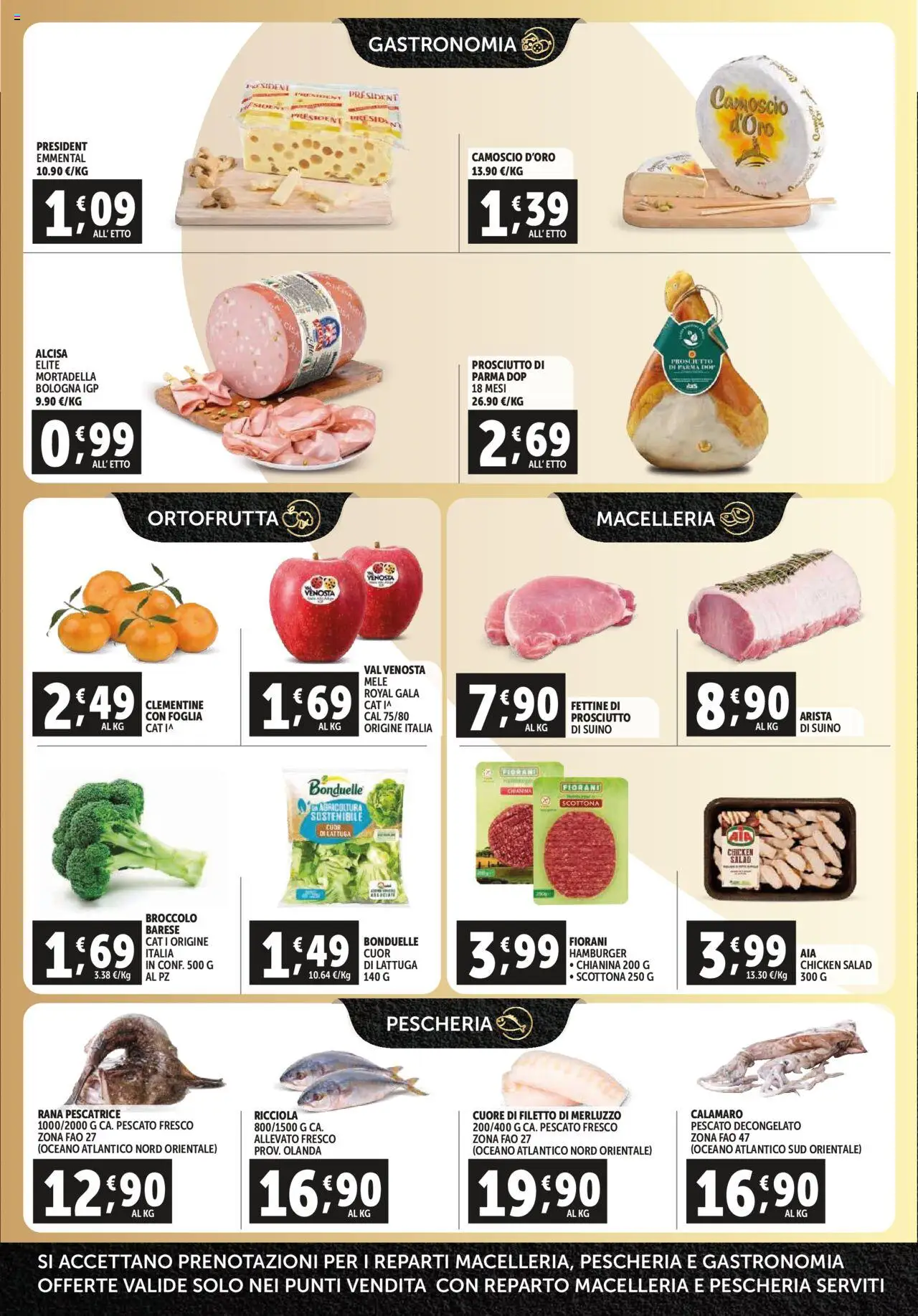 Volantino Decò del 16.10.2025 | Pagina: 2 | Prodotti: Mele, Merluzzo, Mortadella, Emmental