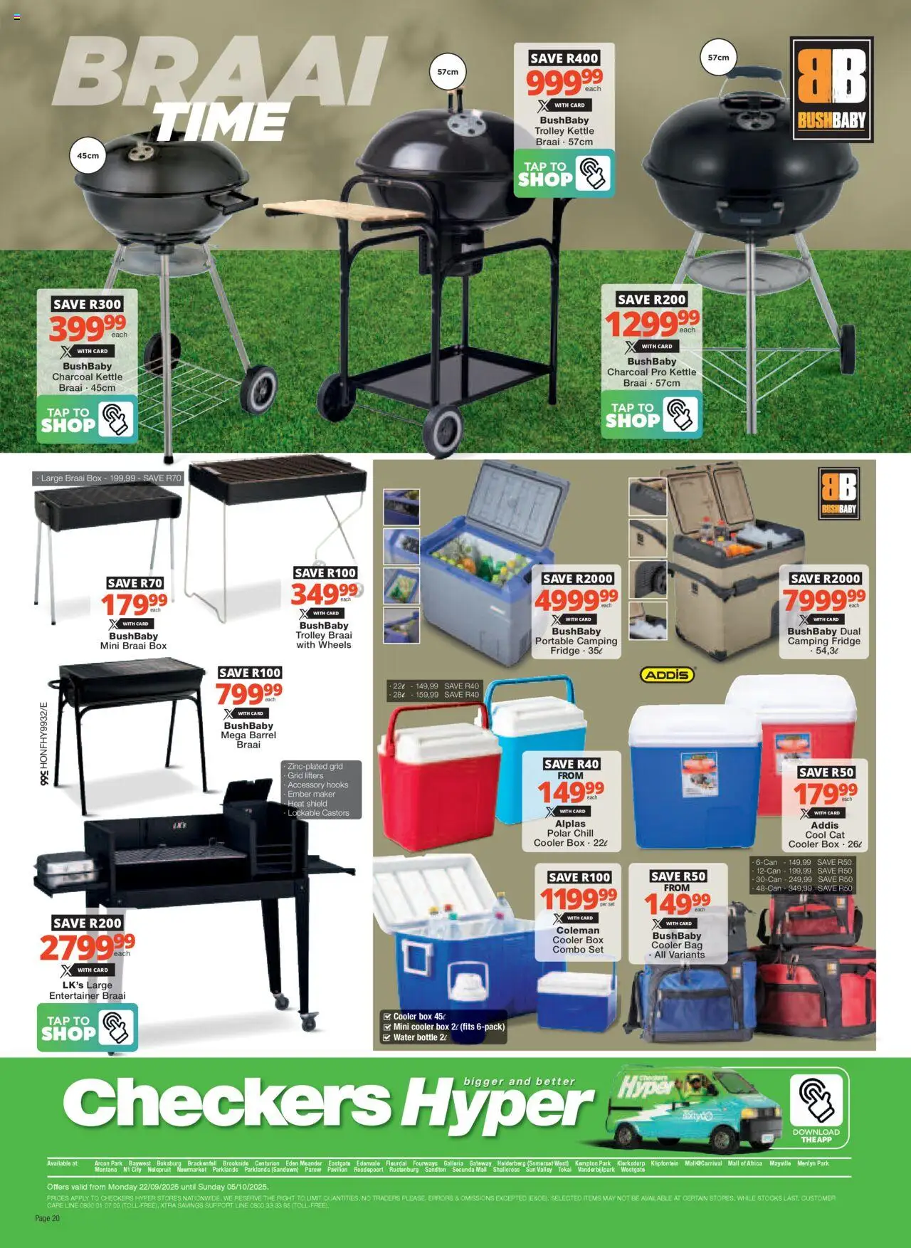 New Checkers catalogue – valid from 22.09.2025 | Page: 20 | Products: Kettle, Box, Tap, Water