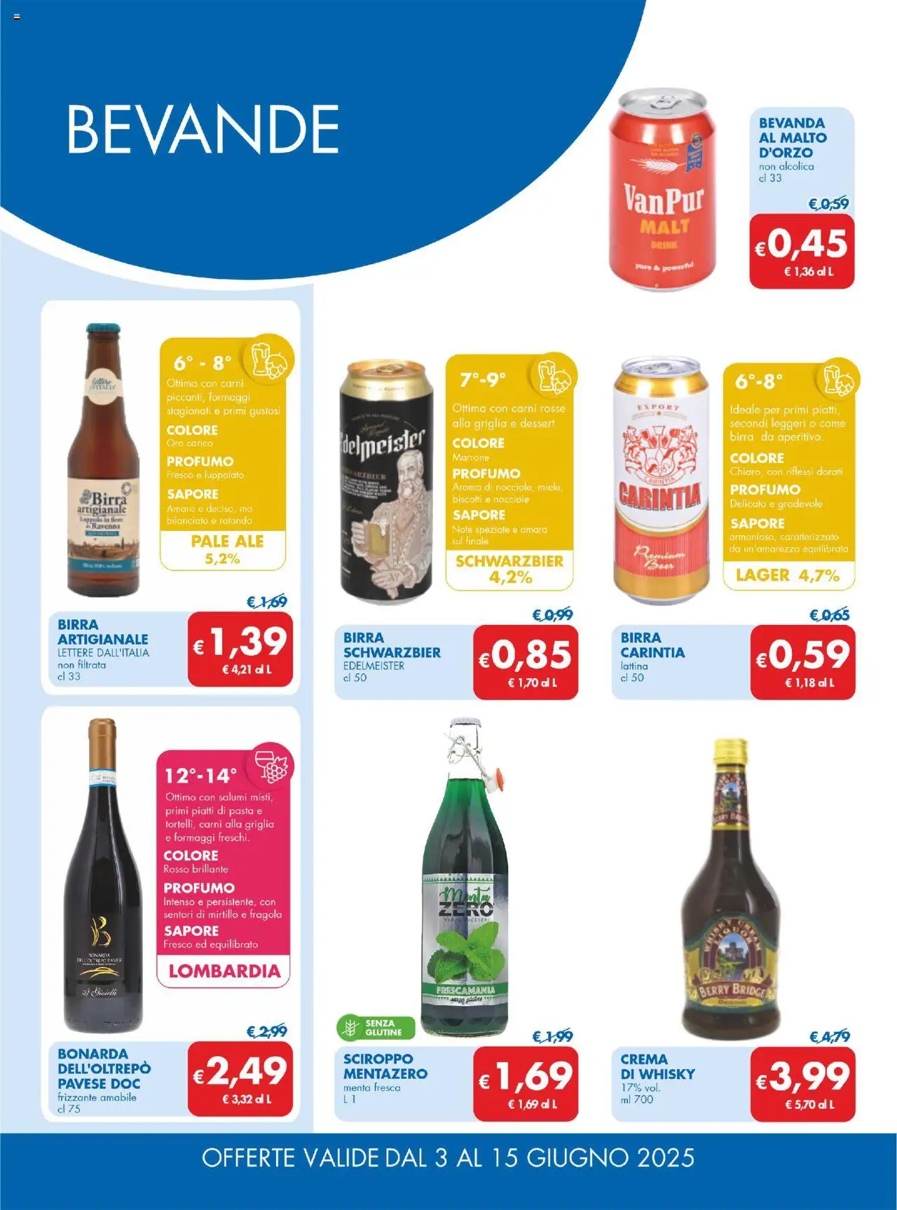 Volantino MD Discount del 03.06.2025 | Pagina: 17 | Prodotti: Birra, Biscotti, Pasta, Profumo