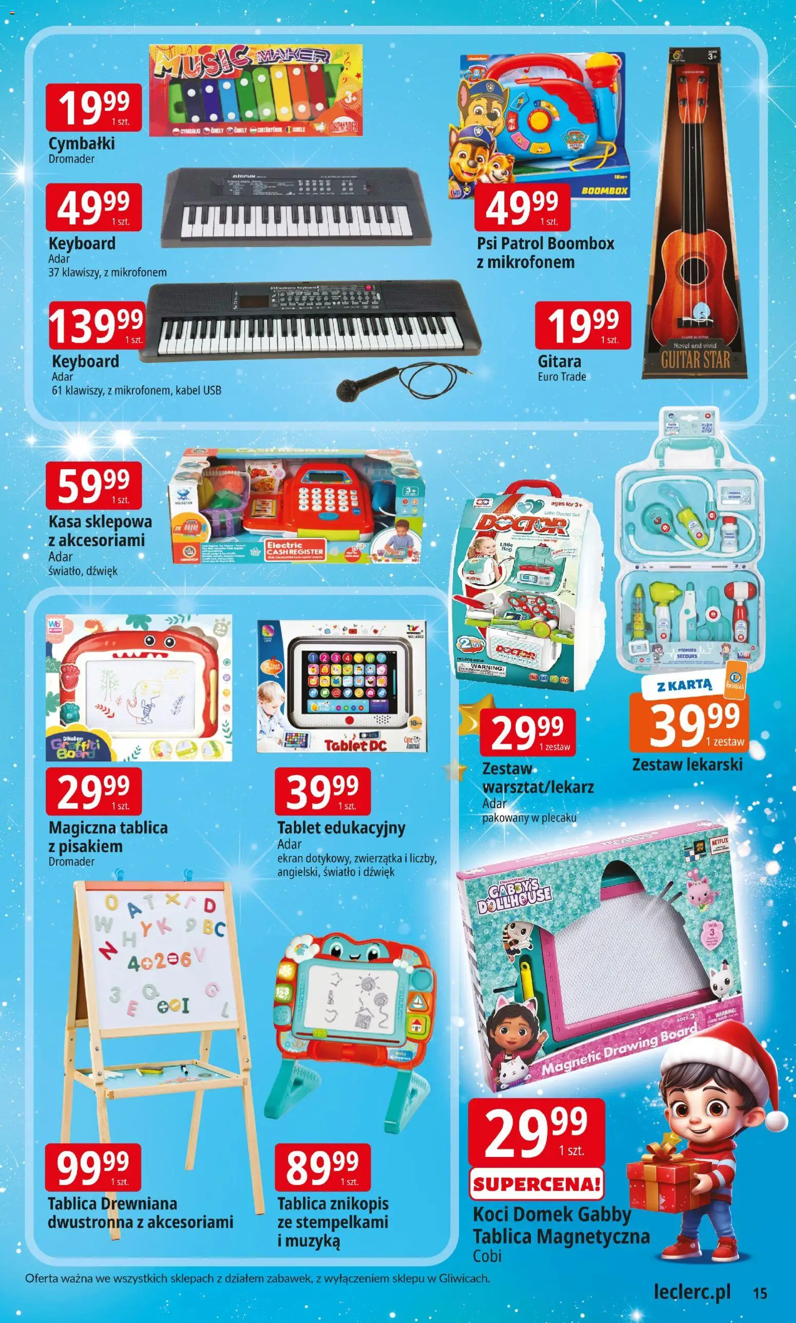 E.Leclerc Gazetka - Elbląg zabawki od 12.11.2025 | Strona: 15 | Produkty: Karta, Magnetic, Tablet, USB