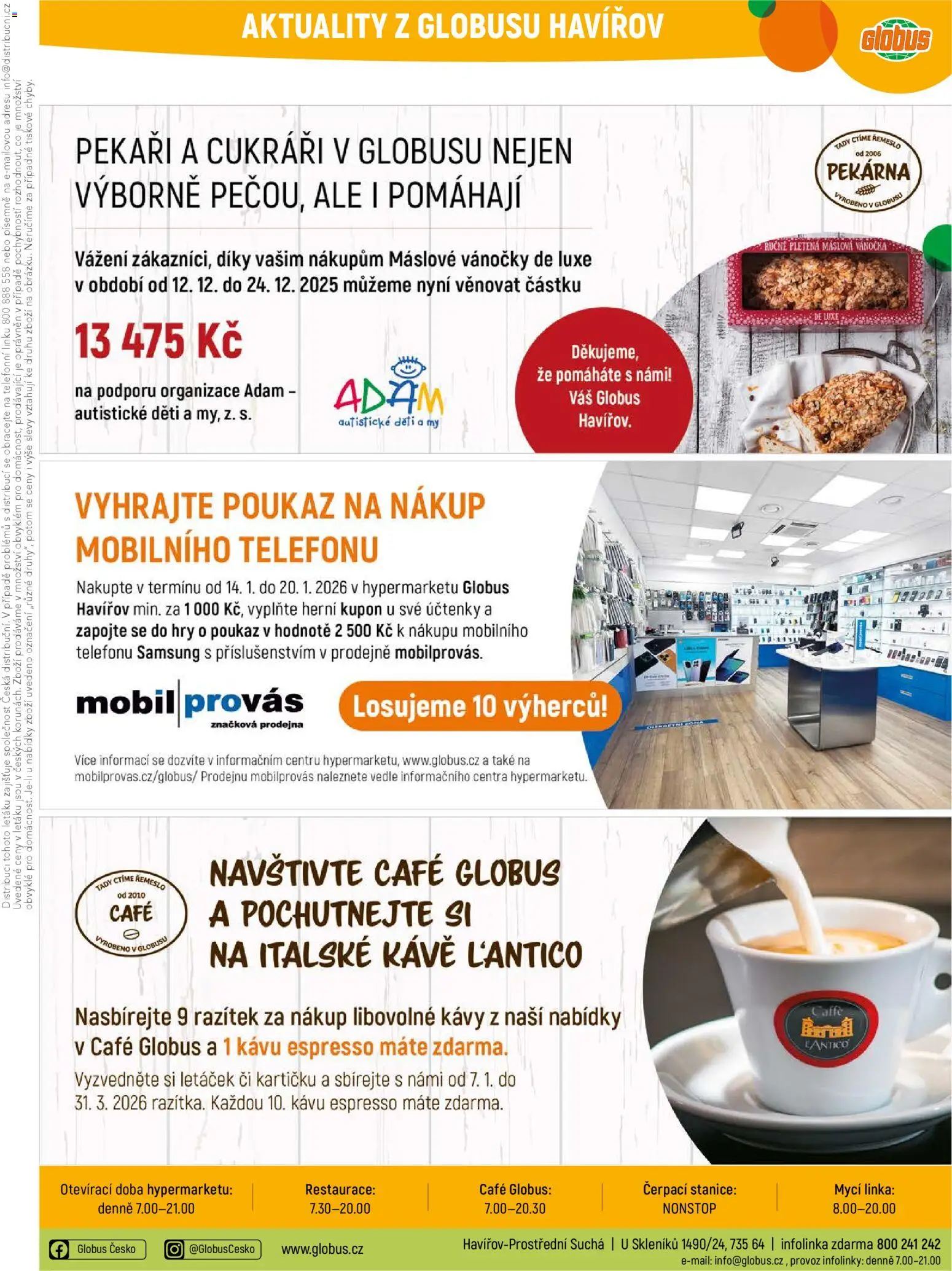 Globus leták - Havířov od 14.01.2026 | Strana: 36 | Produkty: Globus, Samsung, Vánočka, Pekárna
