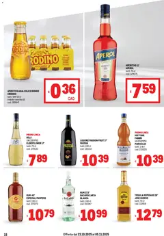 Anteprima del volantino Volantino Metro	 valido a partire dal 23.10.2025 | Pagina: 18 | Prodotti: Rum, Tequila, Aperol, Aperitivo