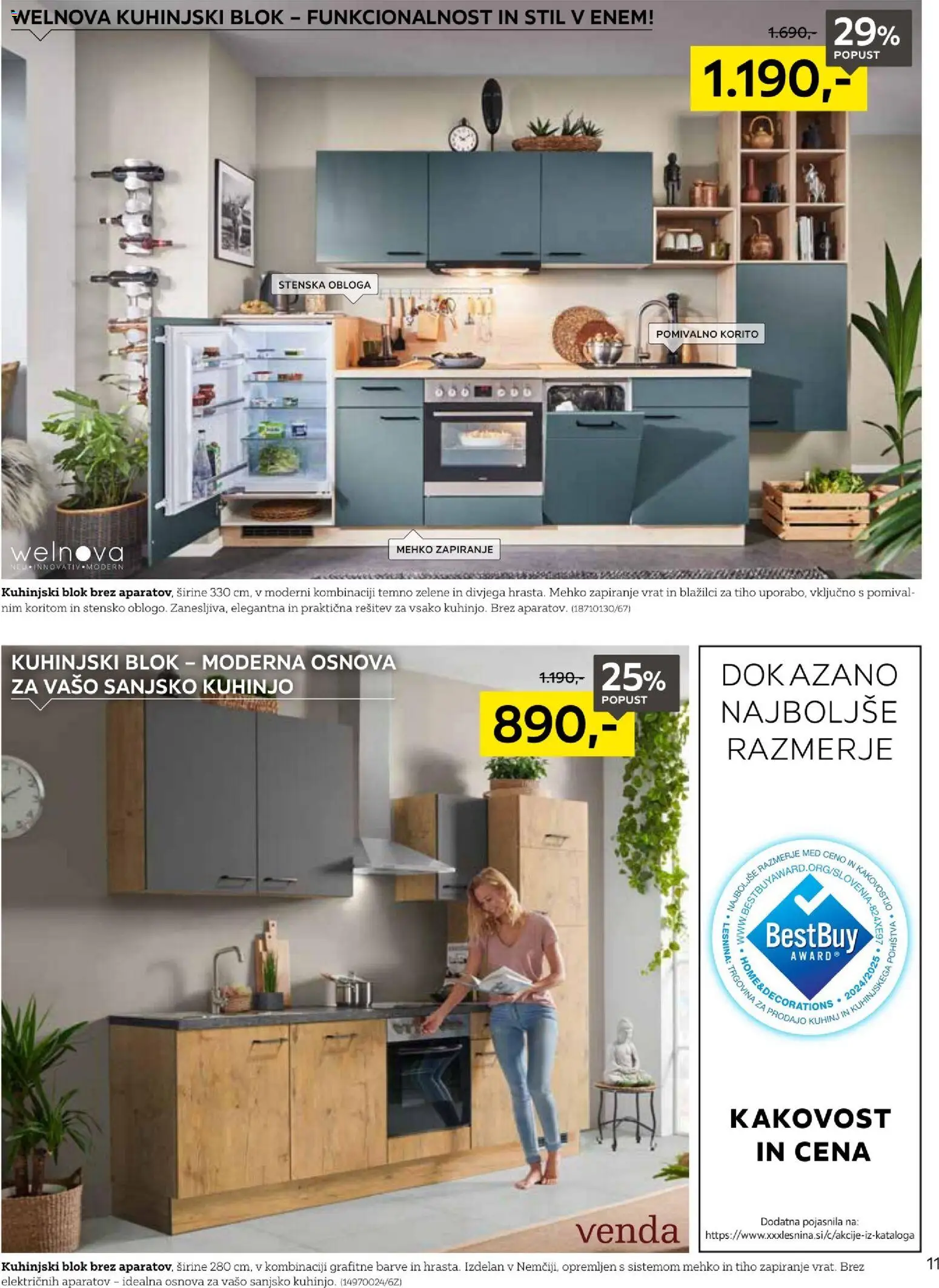 Novi XXXL Lesnina katalog ponudbe – veljaven od 01.12.2025 | Stran: 11 | Izdelki: Pomivalno korito, Blok