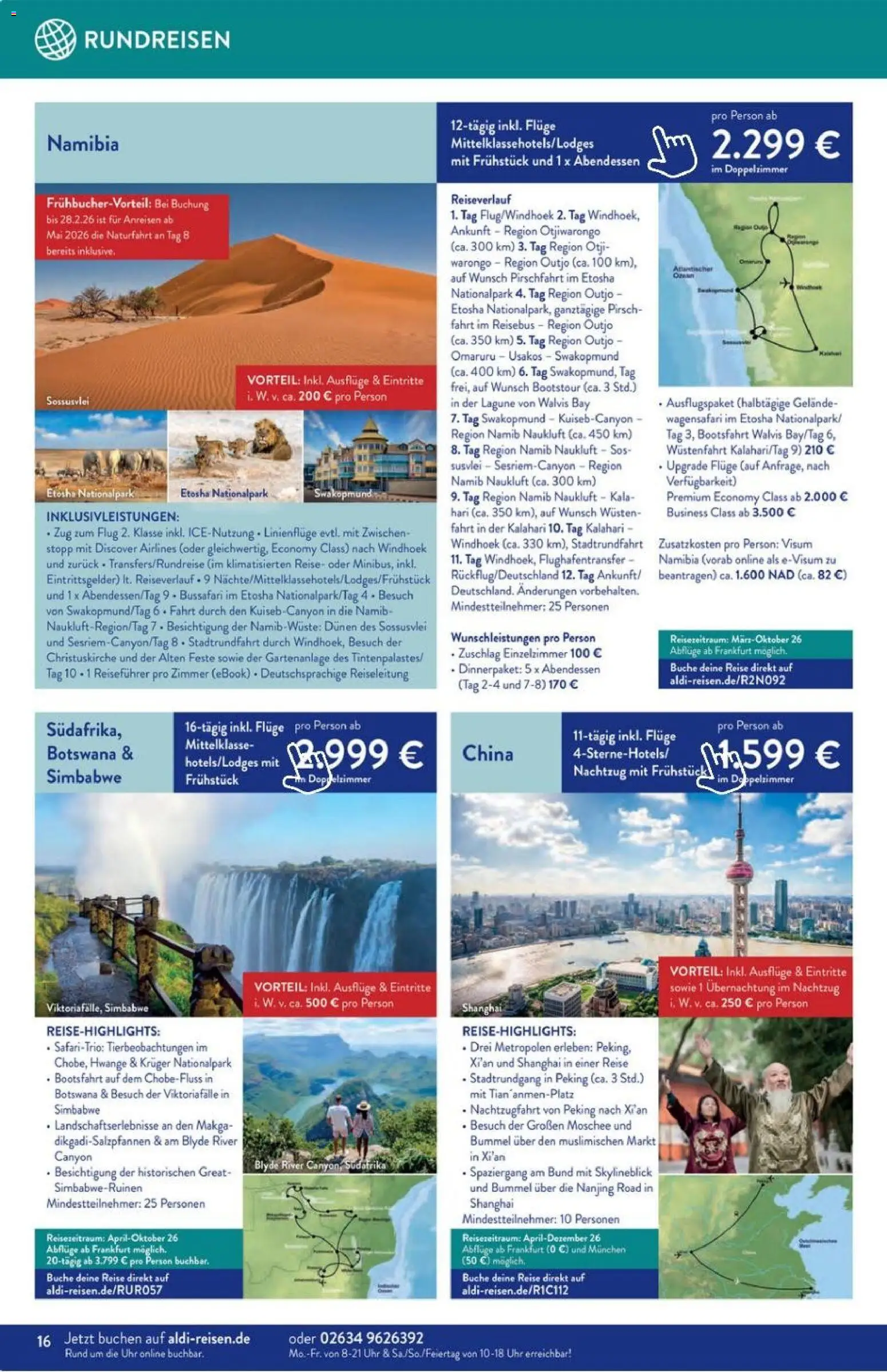 Aldi Reisen Prospekt 	 – gültig ab 01.01.2026 | Seite: 16