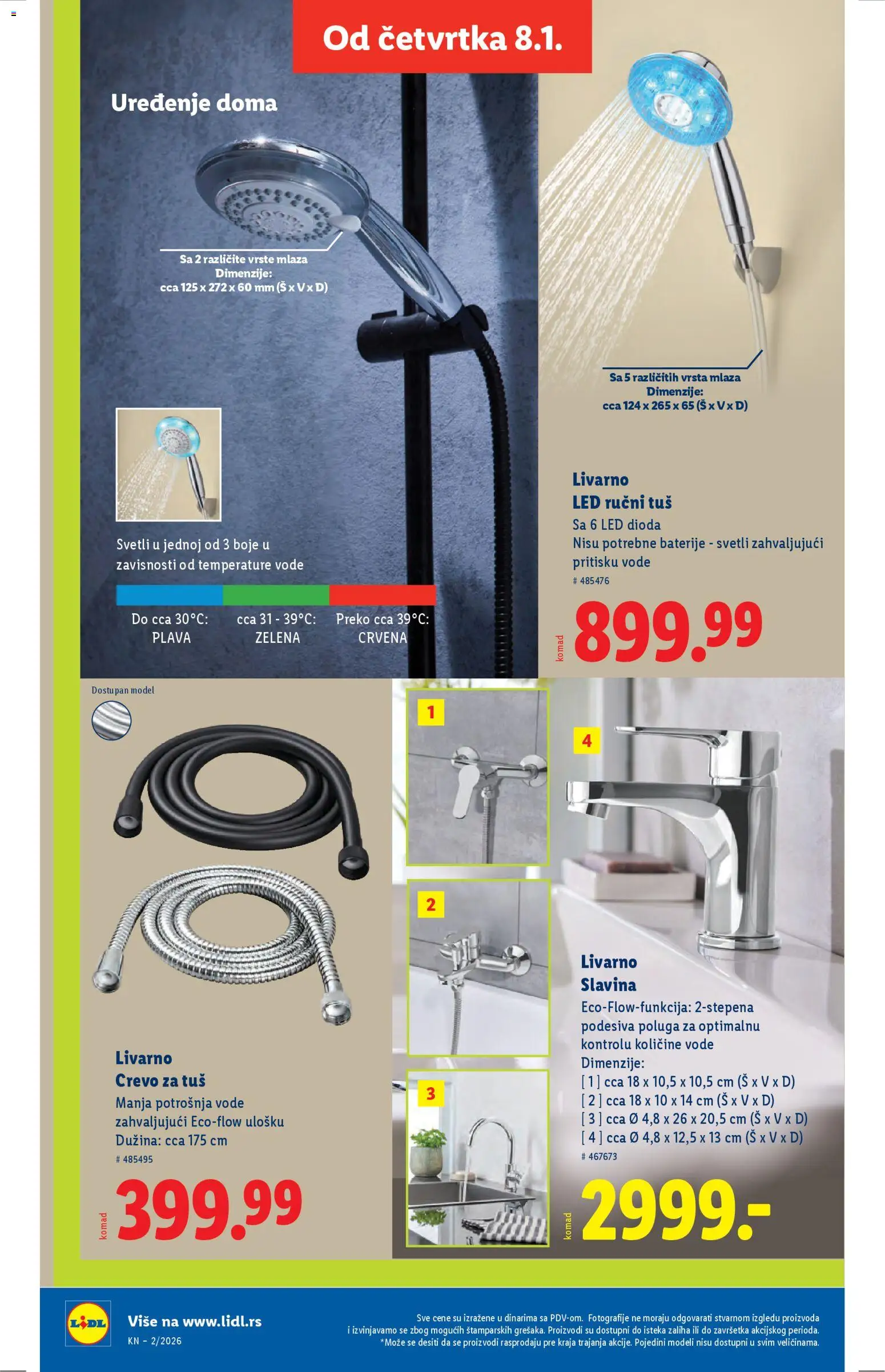 Lidl katalog - važi od 08.01.2026 | Strana: 66 | Proizvode: Tuš, Baterije