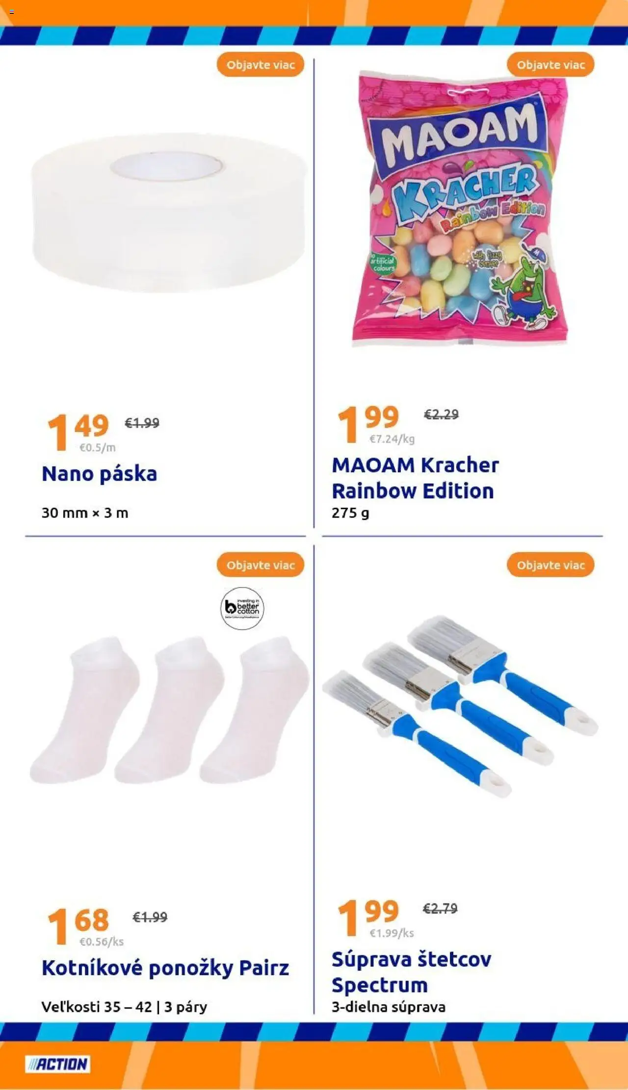 Nové Action akcie – leták je platný od 17.09.2025 | Strana: 27 | Produkty: Ponožky