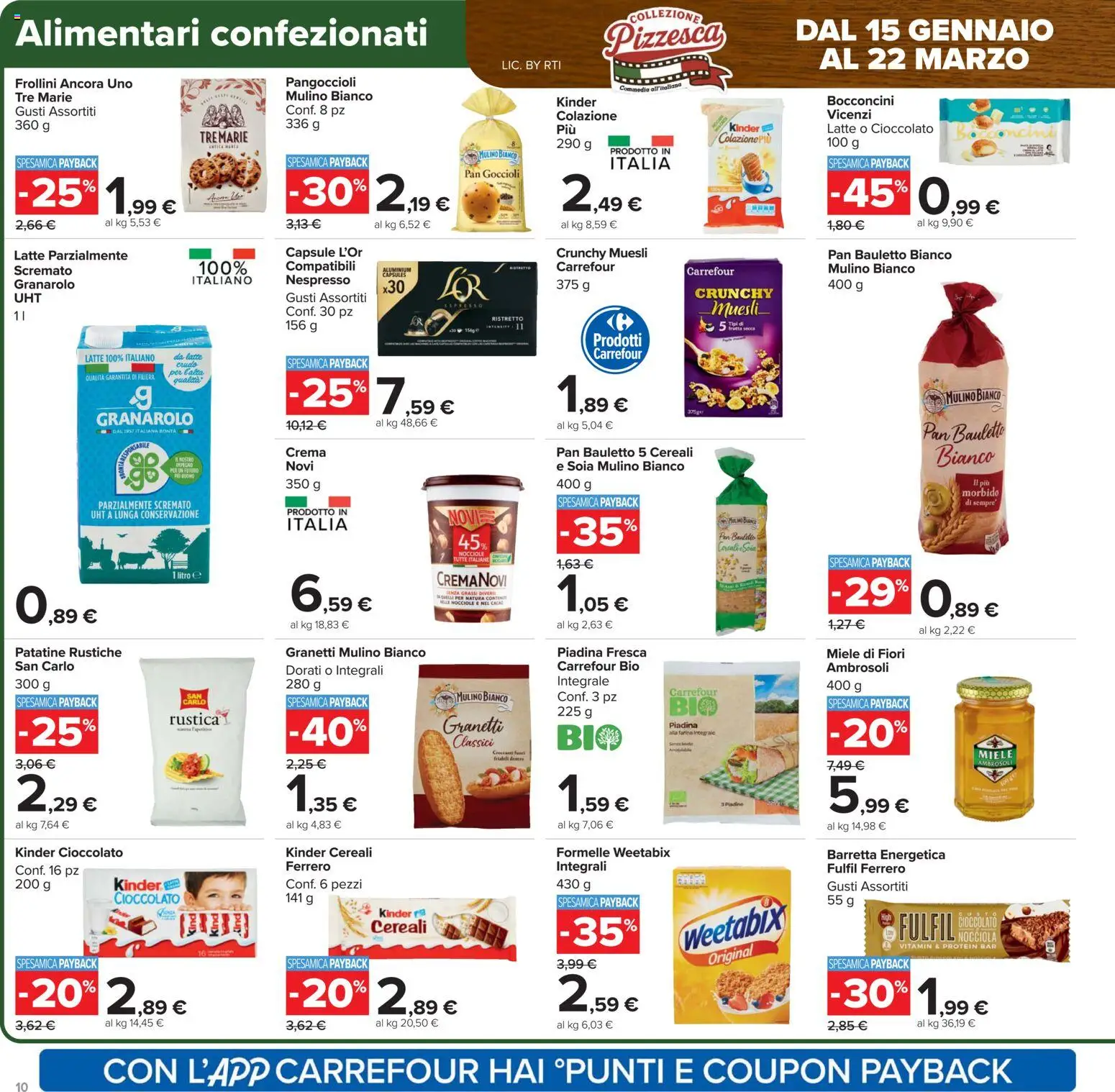 Volantino Carrefour del 17.02.2026 | Pagina: 10 | Prodotti: Crema, Cioccolato, Miele, Frollini