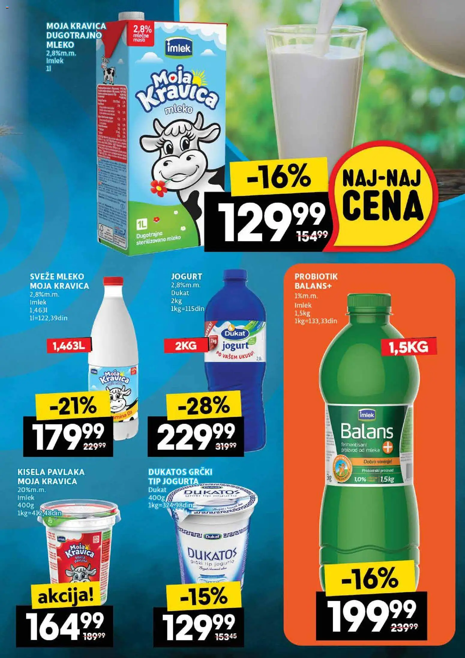 Idea katalog - važi od 27.11.2025 | Strana: 11 | Proizvode: Kisela pavlaka, Sveže mleko, Mast, Moja kravica