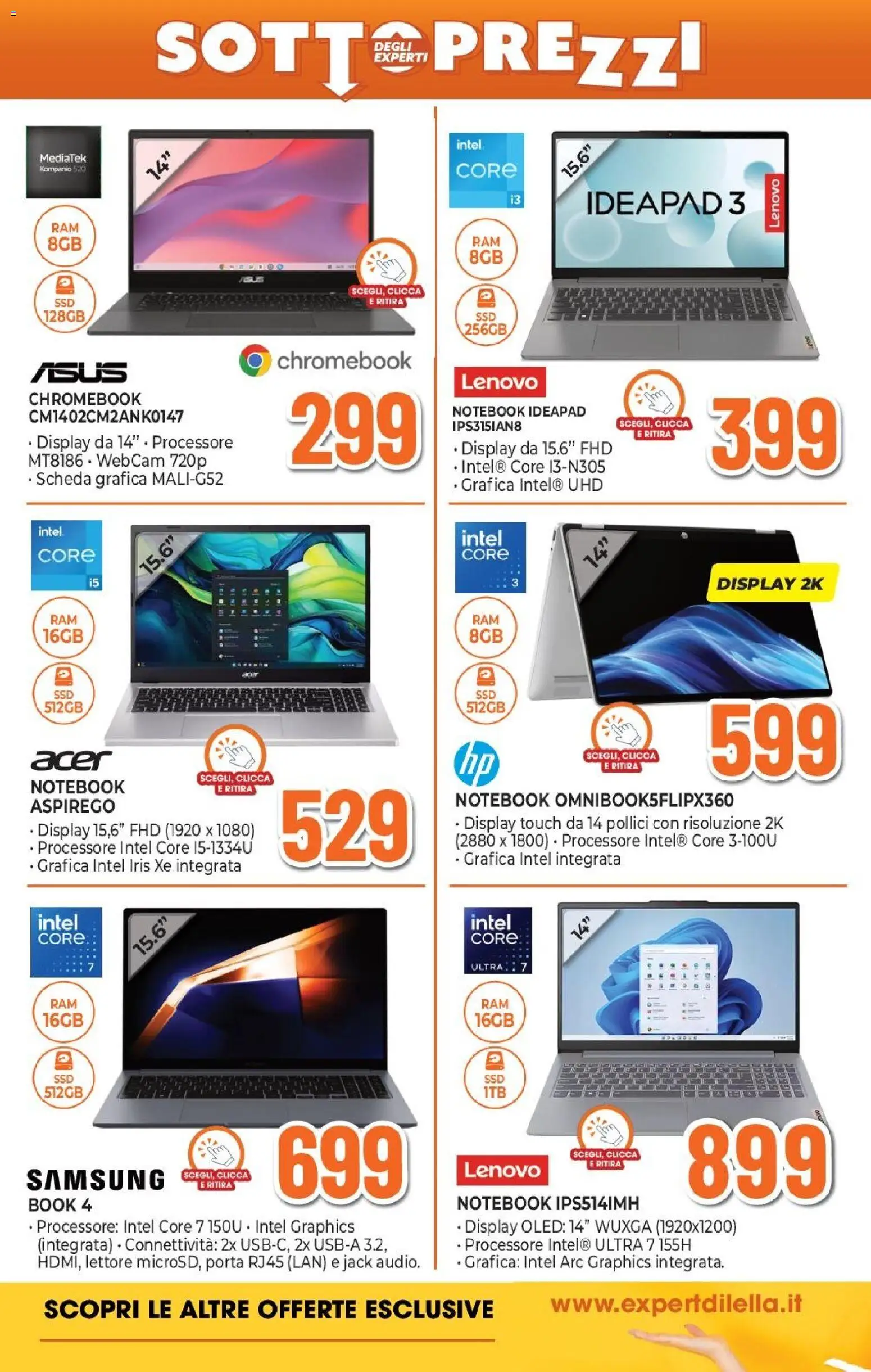 Volantino Expert del 26.02.2026 | Pagina: 5 | Prodotti: Notebook, Samsung