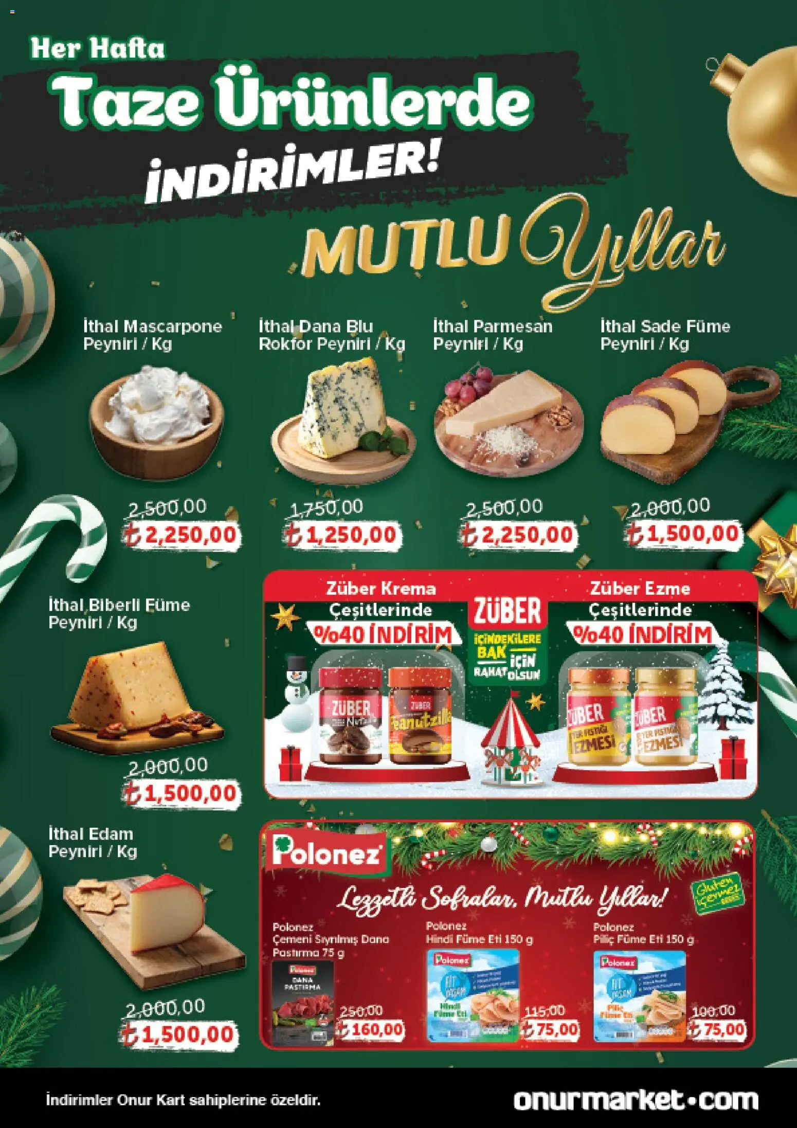 Onur Market Katalog Gurme - Istanbul - 25.12.2025 tarihinden itibaren geçerlidir | Sayfa: 2 | Ürünler: Krema, Piliç