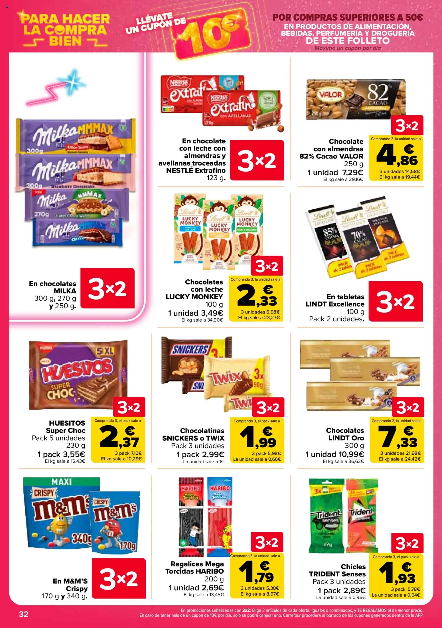 Carrefour folleto │ válido desde el 12.03.2026 | Página: 34 | Productos: Chocolatinas, Leche, Chocolate, Κεραία