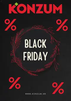 Konzum HR Black Friday - amely érvényes a következő dátumtól: 28.11.2025