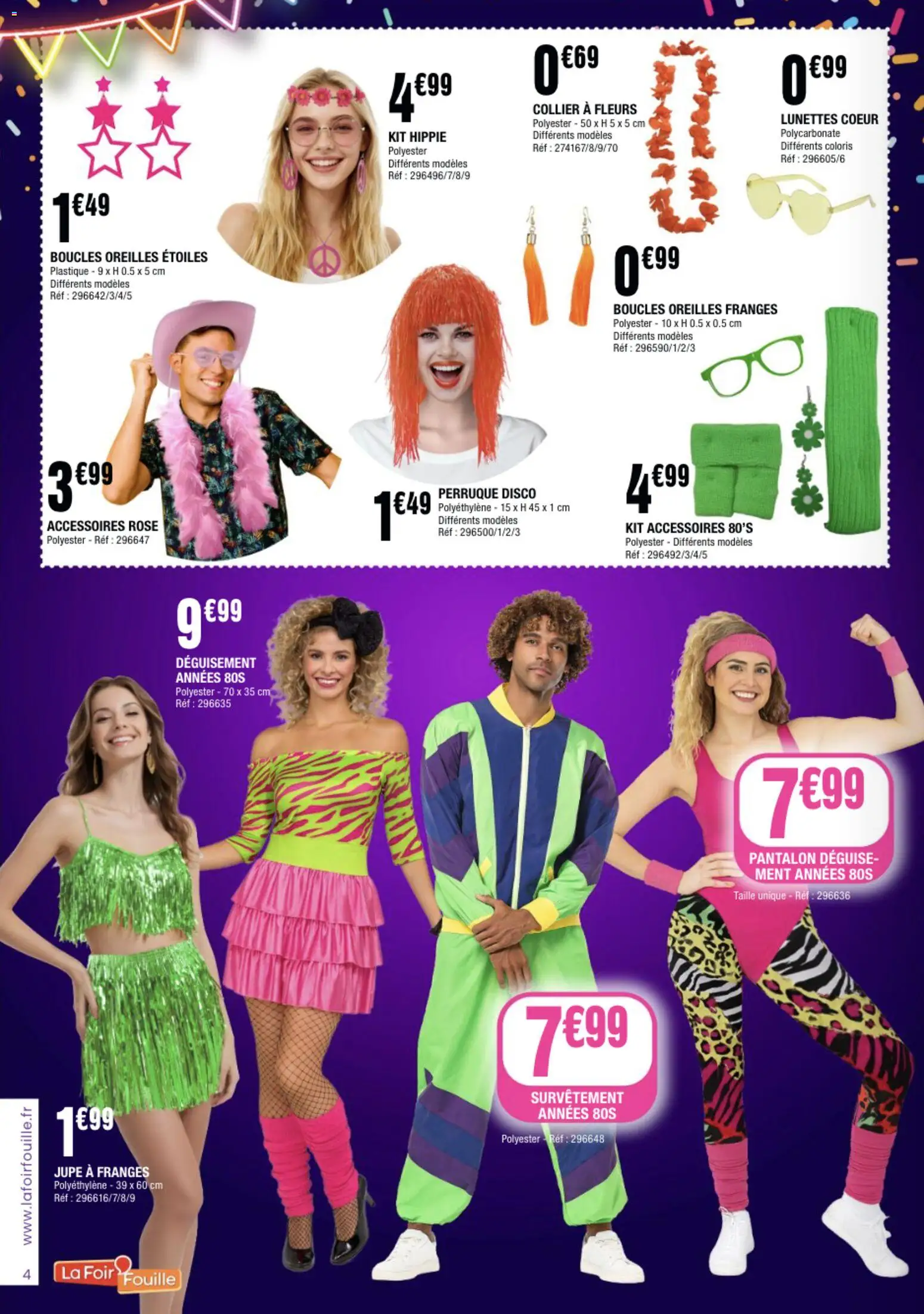 {H1} | Page: 4 | Produits: Collier, Jupe, Pantalon, Lunettes