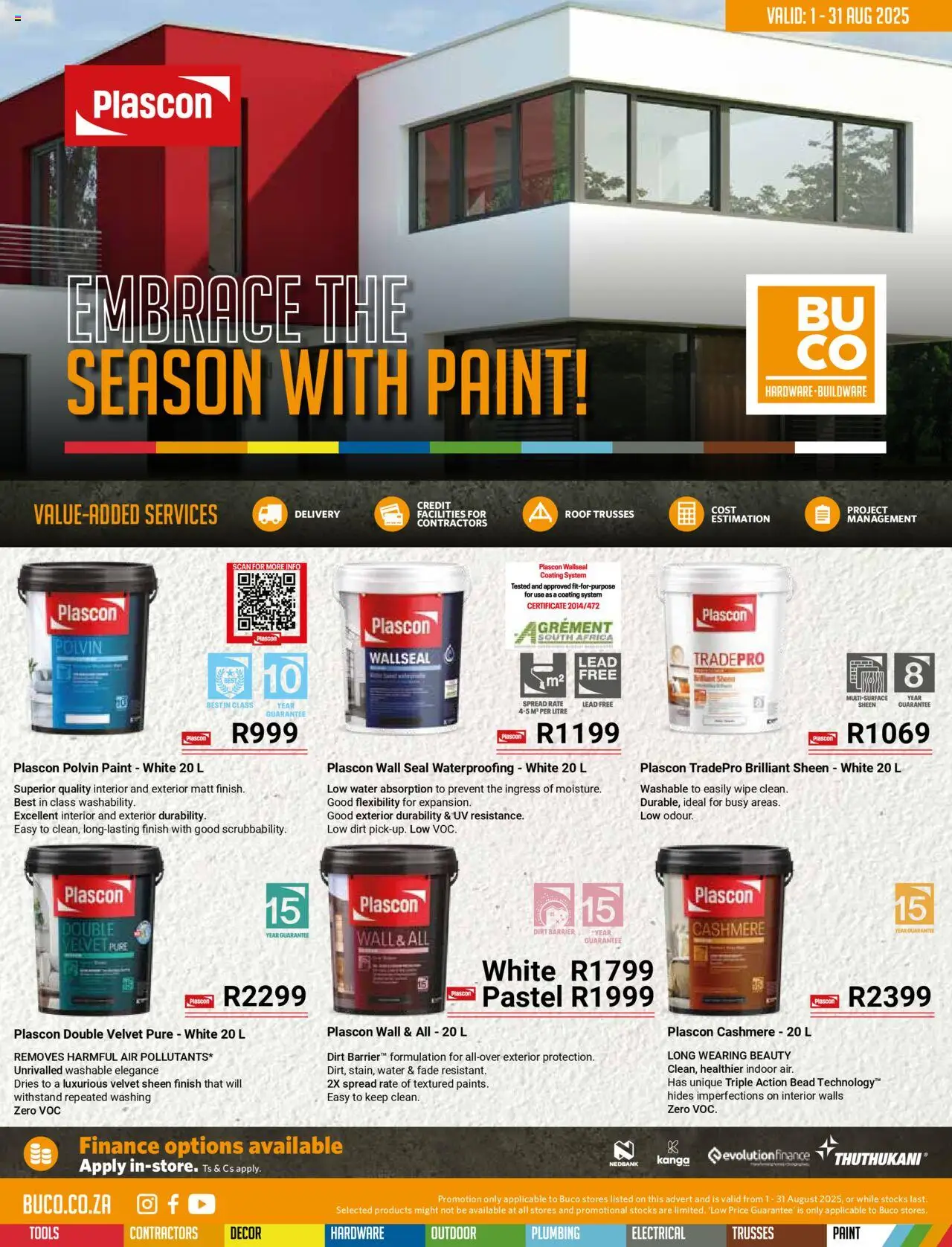 BUCO Embrace The Season With Paint │ valid from 01.08.2025 | Page: 1 | Products: Paint, Wallseal, Polvin, Water