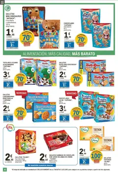 Vista previa E.Leclerc folleto válido desde el 22.04.2026 | Página: 4 | Productos: Leche, Crema, Té, Galletas