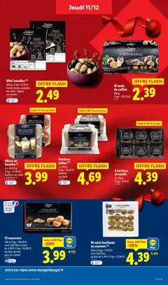 LIDL - Prévisualisation de 16 mini feuilletés au saumon, 250 g (1 kg = 17,56 €) valide à partir de 11.12.2025 | Page: 25
