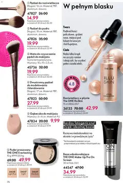Pogląd oferty "Oriflame Katalog 4 2026" - ważna od 04.03.2026 | Strona: 70 | Produkty: Pędzel, Puder, Rozświetlacz, Finish
