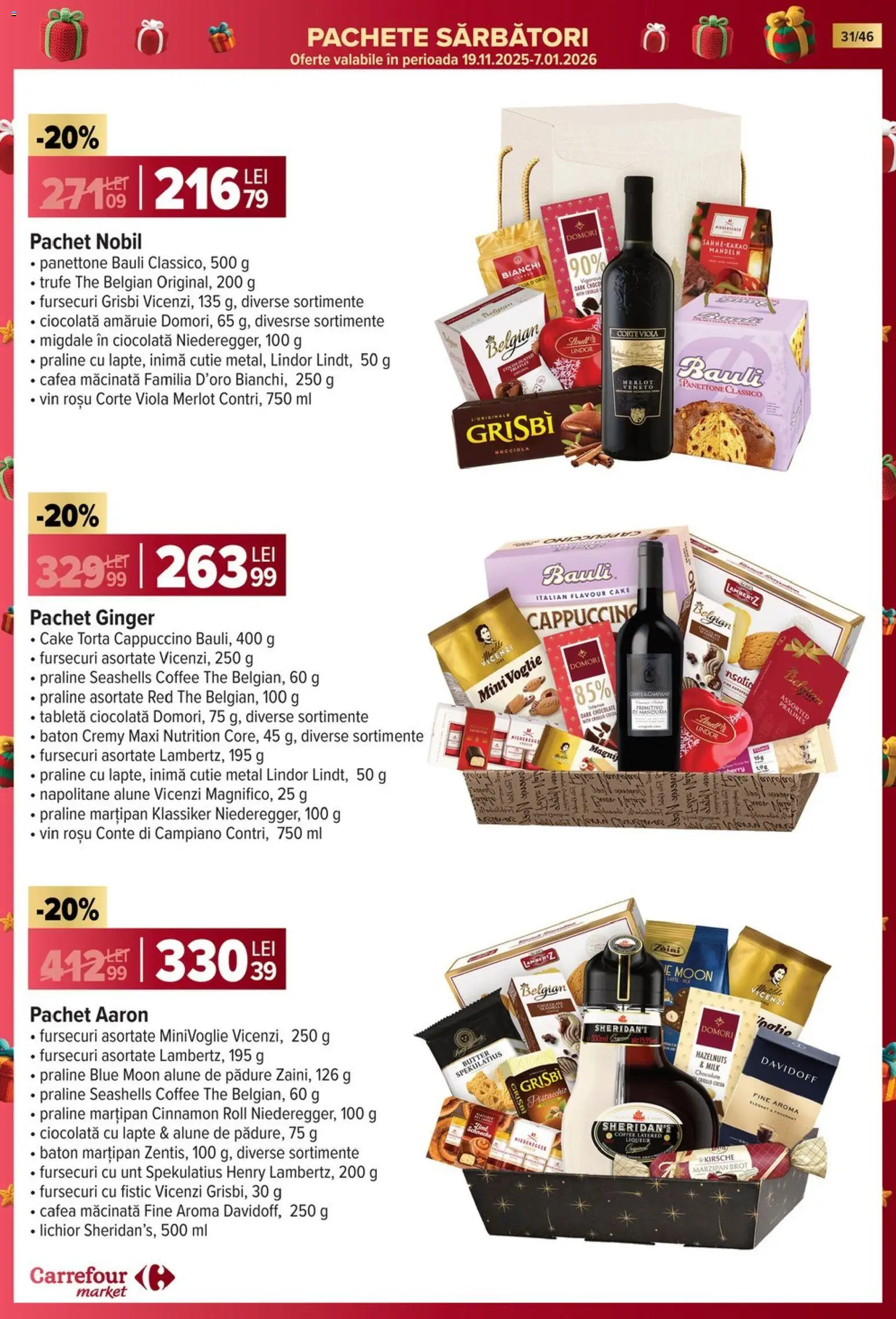 Noul catalog Carrefour – valabil de la 19.11.2025 | Pagină: 31 | Produse: Tabletă, Praline, Lapte, Cafea