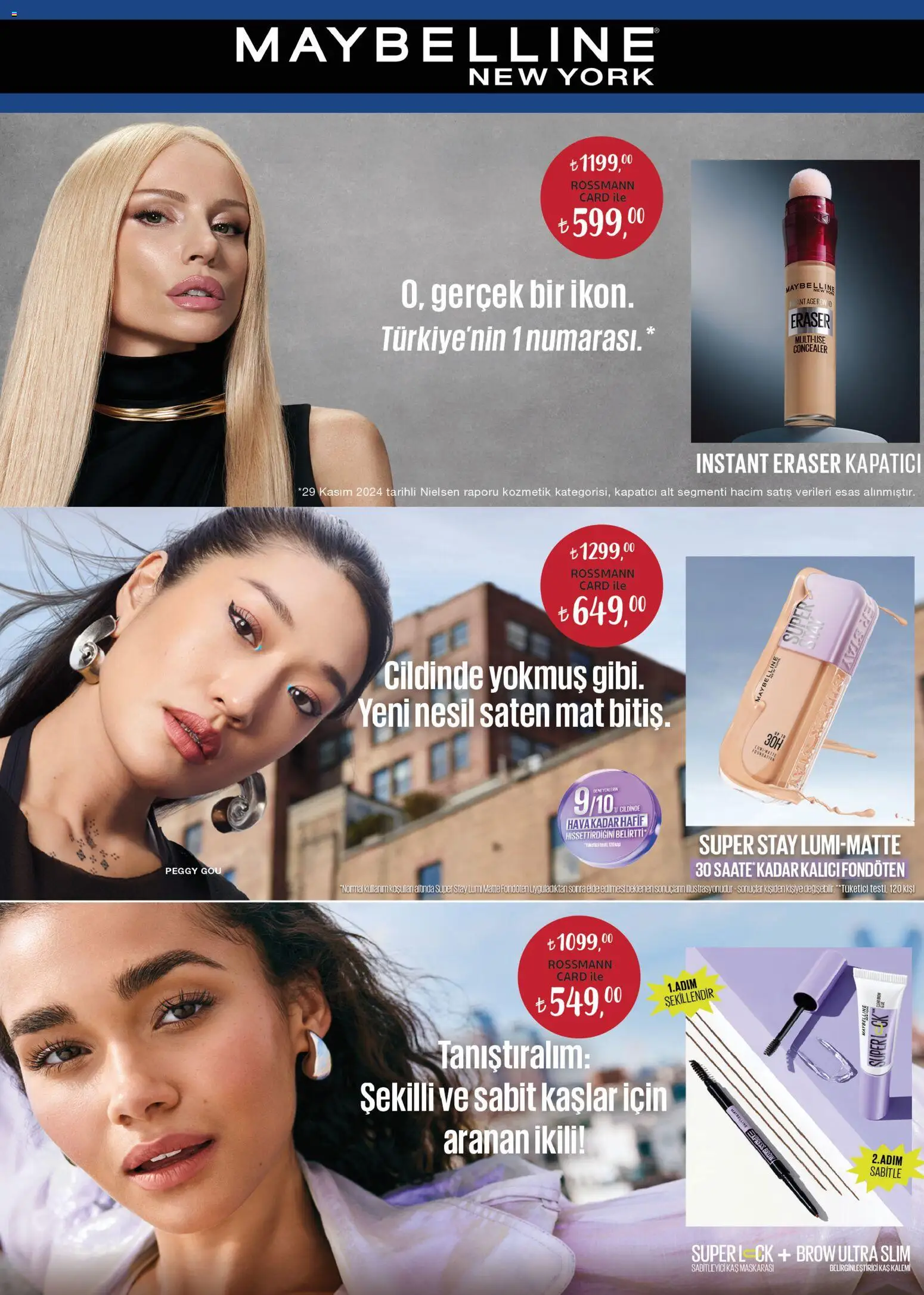 Rossmann aktüel ürünler kataloğu yayımlandı! Bu hafta 30 Ekim 2025 - 30 Kasım 2025 günü Rossmann indirimli ürünleri