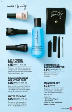 JAFRA folleto │ válido desde el 01.08.2025 | Página: 81 | Productos: Esmalte de uñas, Acondicionador, Lima, Lámpara