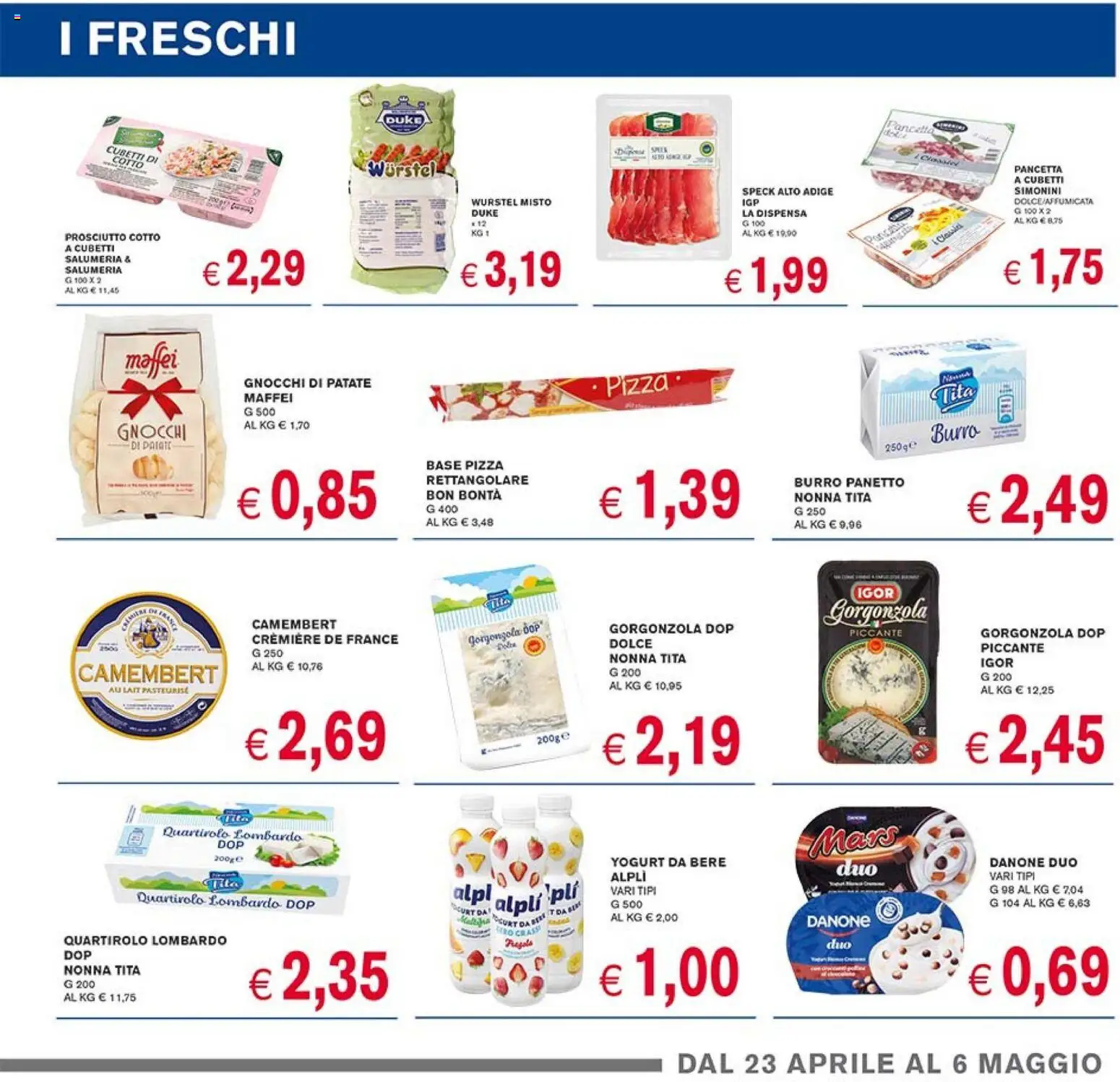 Volantino Coal del 23.04.2026 | Pagina: 7 | Prodotti: Speck, Prosciutto Cotto, Pancetta, Patate