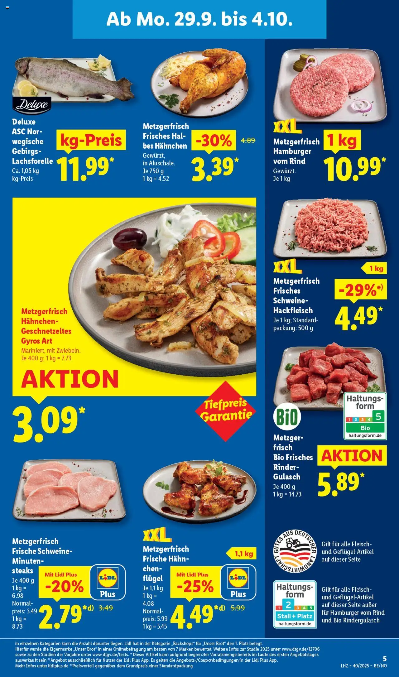 Lidl Prospekt Lüchow – gültig ab 29.09.2025 | Seite: 11 | Produkte: Rindergulasch, Gulasch, Fleisch, Hackfleisch