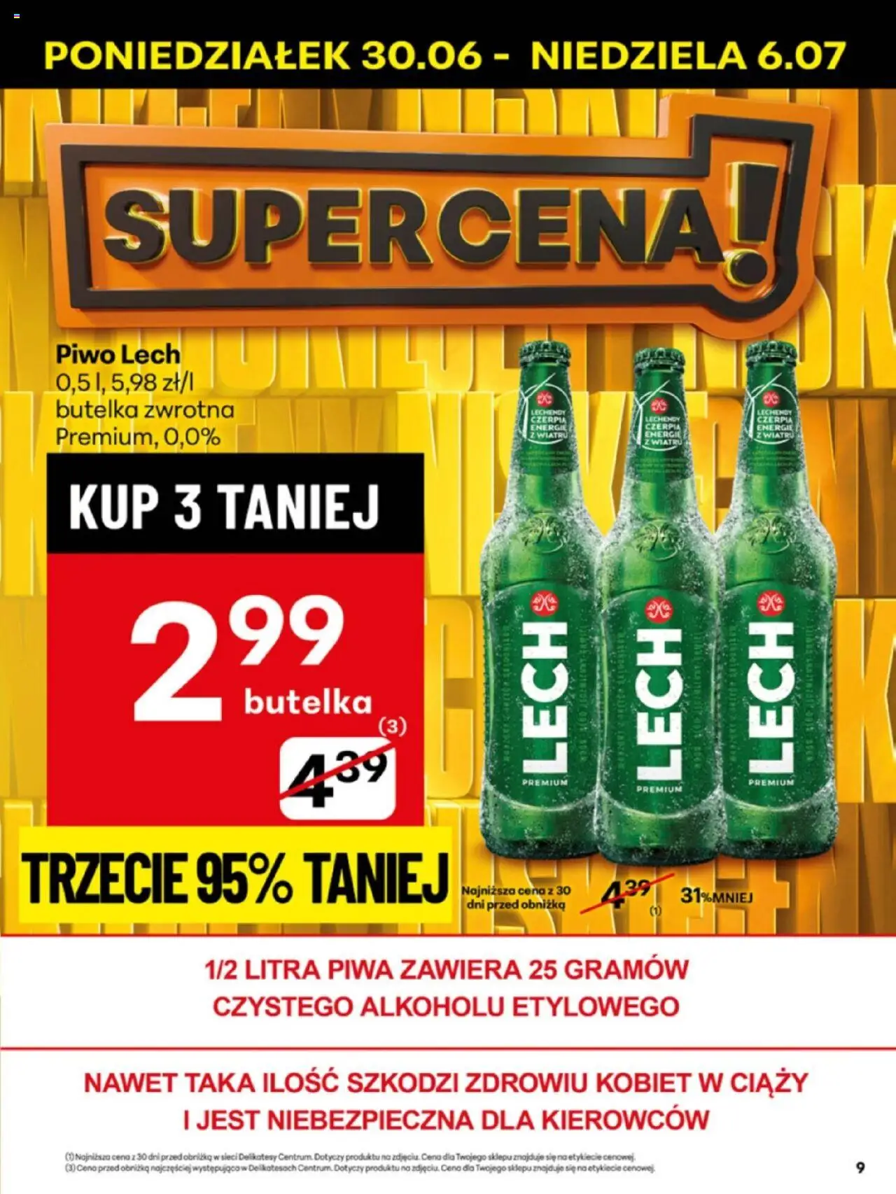 Delikatesy Centrum Gazetka - Sklepy Własne od 30.06.2025 | Strona: 9 | Produkty: Delikatesy, Piwo