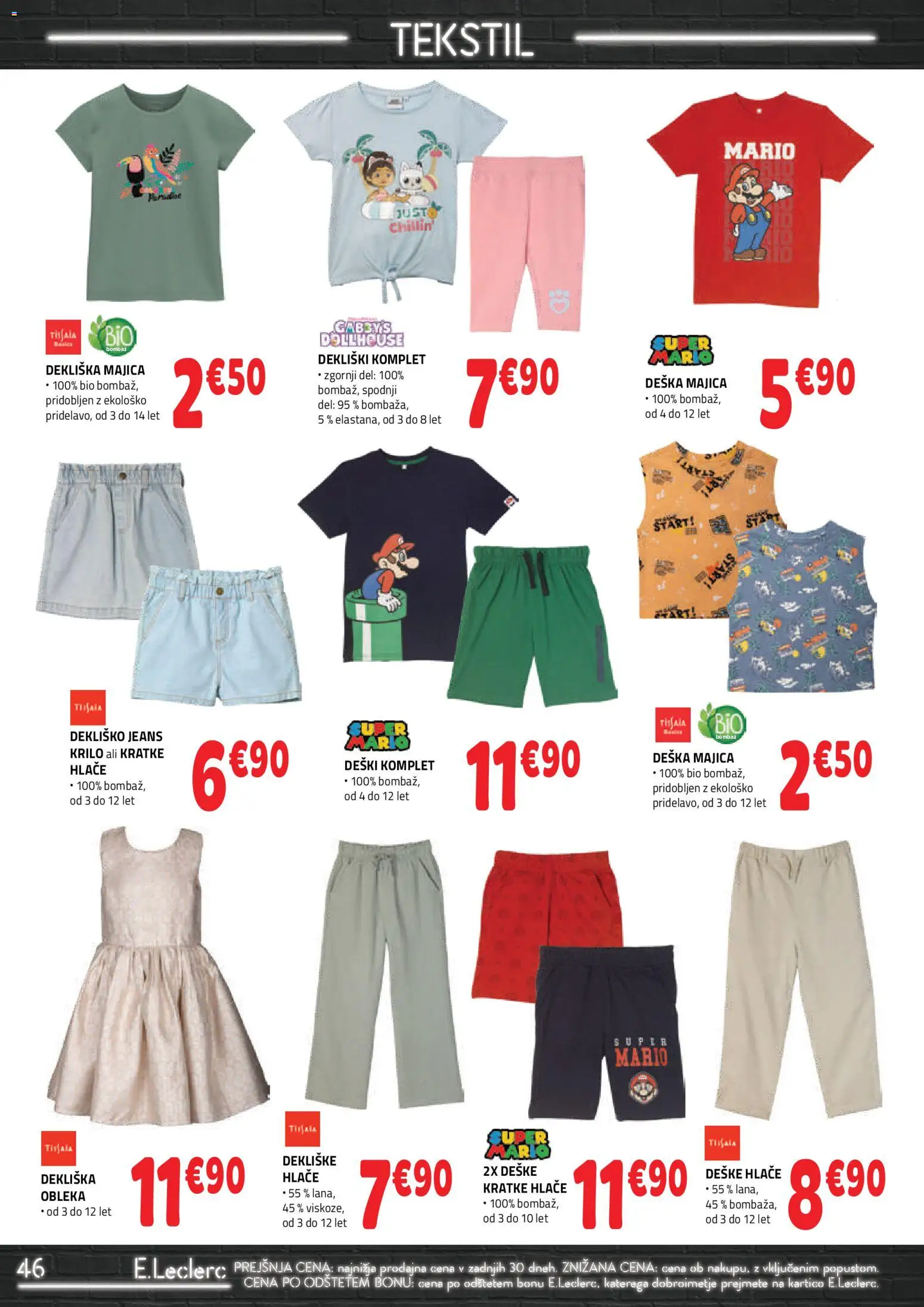 Novi E.leclerc katalog ponudbe – veljaven od 29.04.2026 | Stran: 6 | Izdelki: Krilo, Hlace, Kratke hlace, Obleka