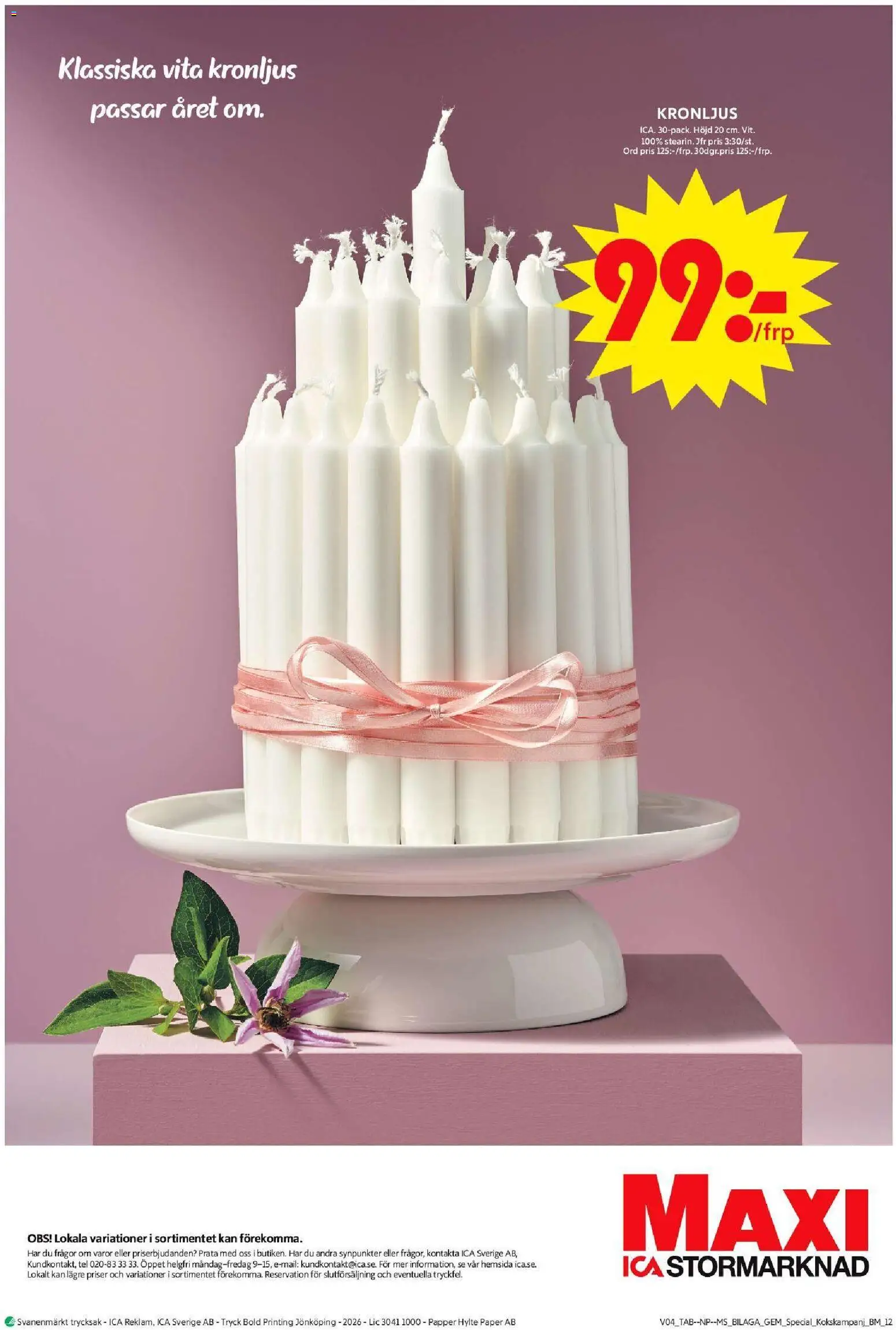 ICA Maxi reklamblad aktuell från 19.01.2026 | Sida: 25 | Produkter: Papper
