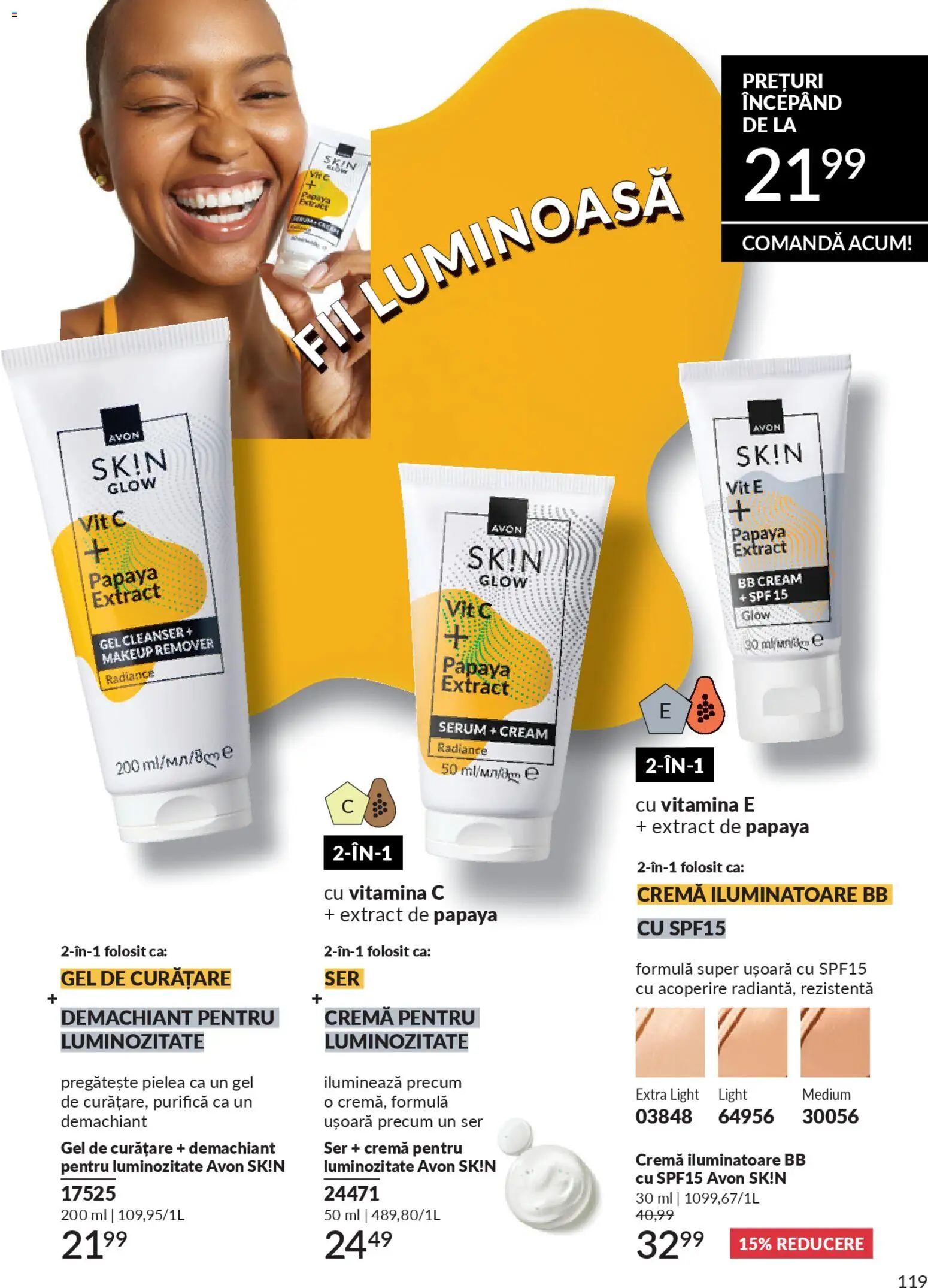 Noul catalog Avon – valabil de la 01.04.2026 | Pagină: 121 | Produse: Demachiant, Bb cream, Cremă, Boncuklu Oyuncakları