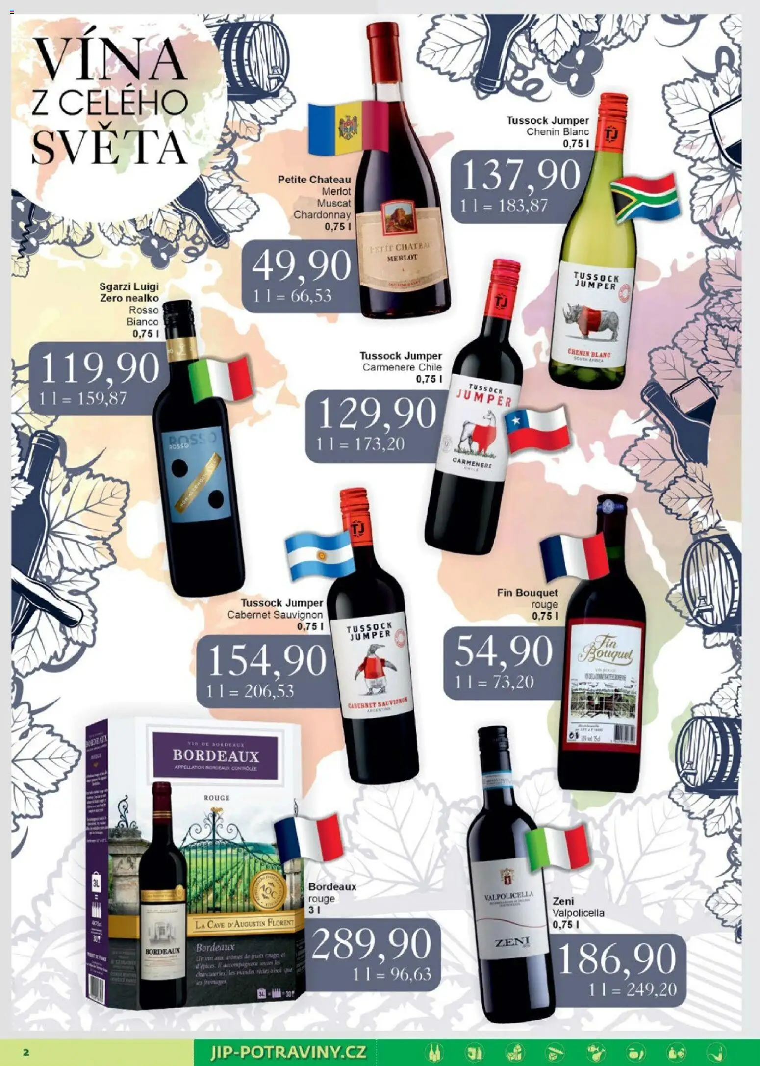 Jip leták od 22.04.2026 | Strana: 2 | Produkty: Merlot, Cabernet Sauvignon
