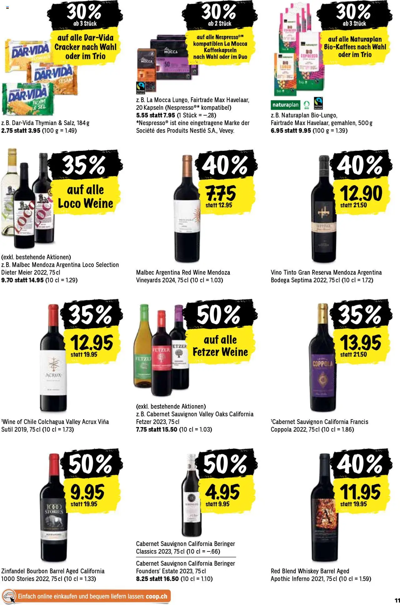Coop Aktionen – gültig ab 16.10.2025 | Seite: 11 | Produkte: Bourbon, Whiskey