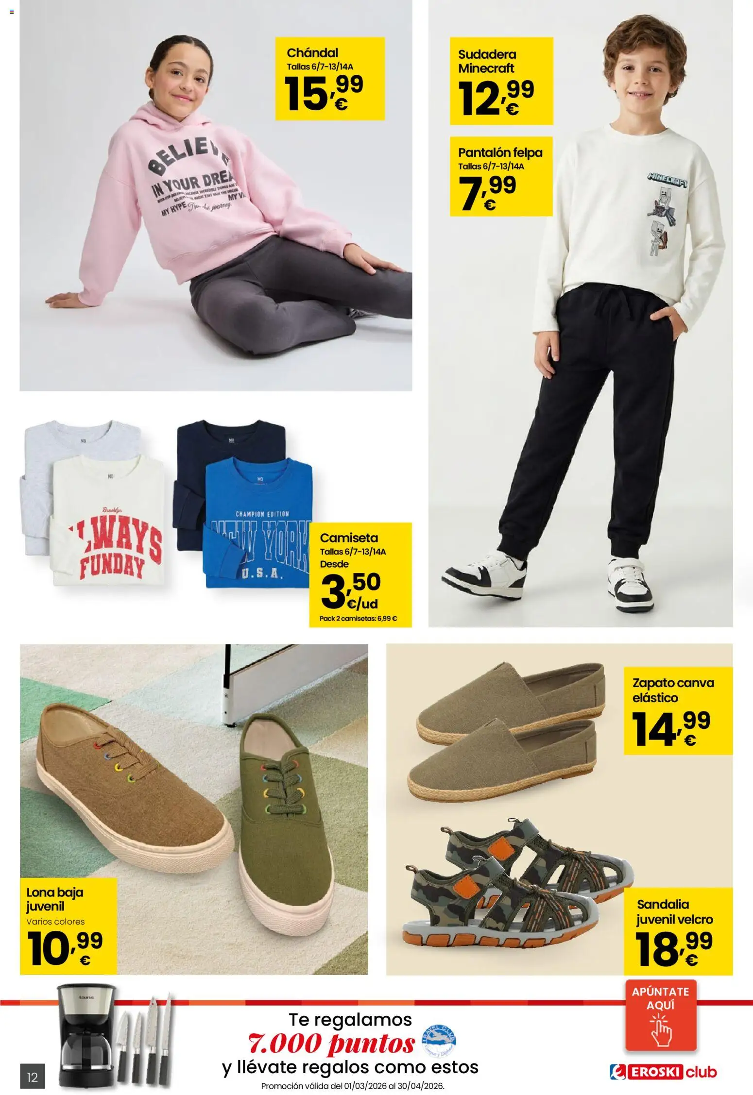 Eroski - Moda Primavera - Verano 2026 │ válido desde el 26.03.2026 | Página: 12 | Productos: Sudadera, Té