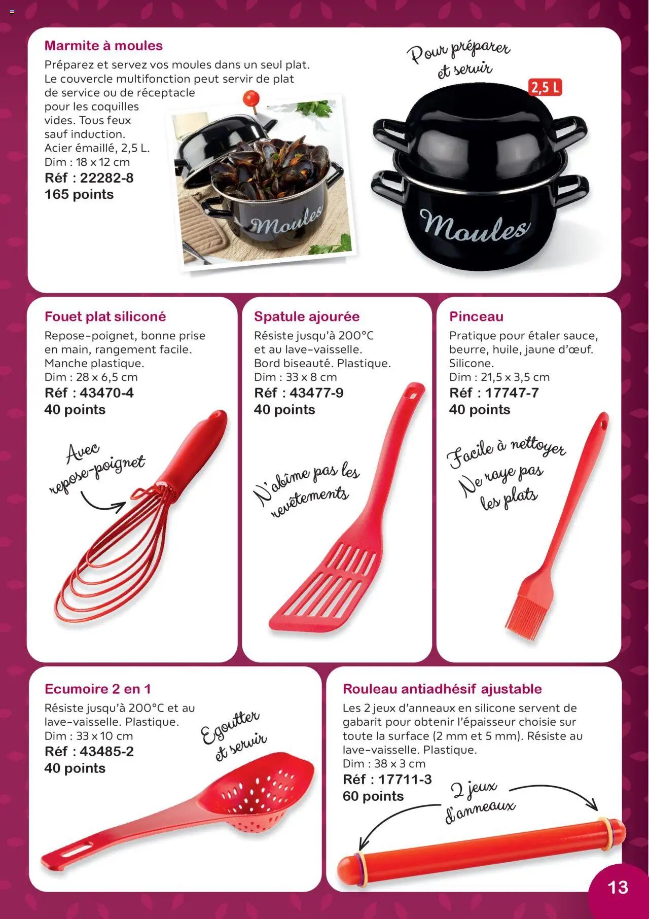  | Page: 13 | Produits: Écumoire, Spatule, Prise, Jeux