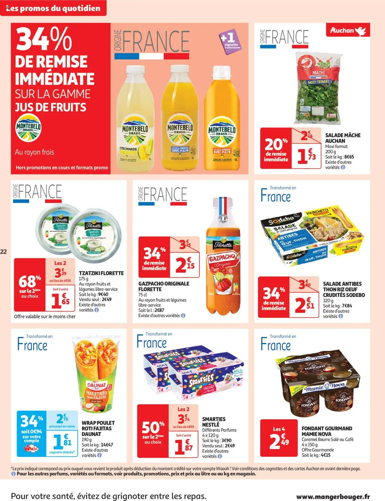 | Page: 22 | Produits: Olives, Orange, Thon, Yaourt