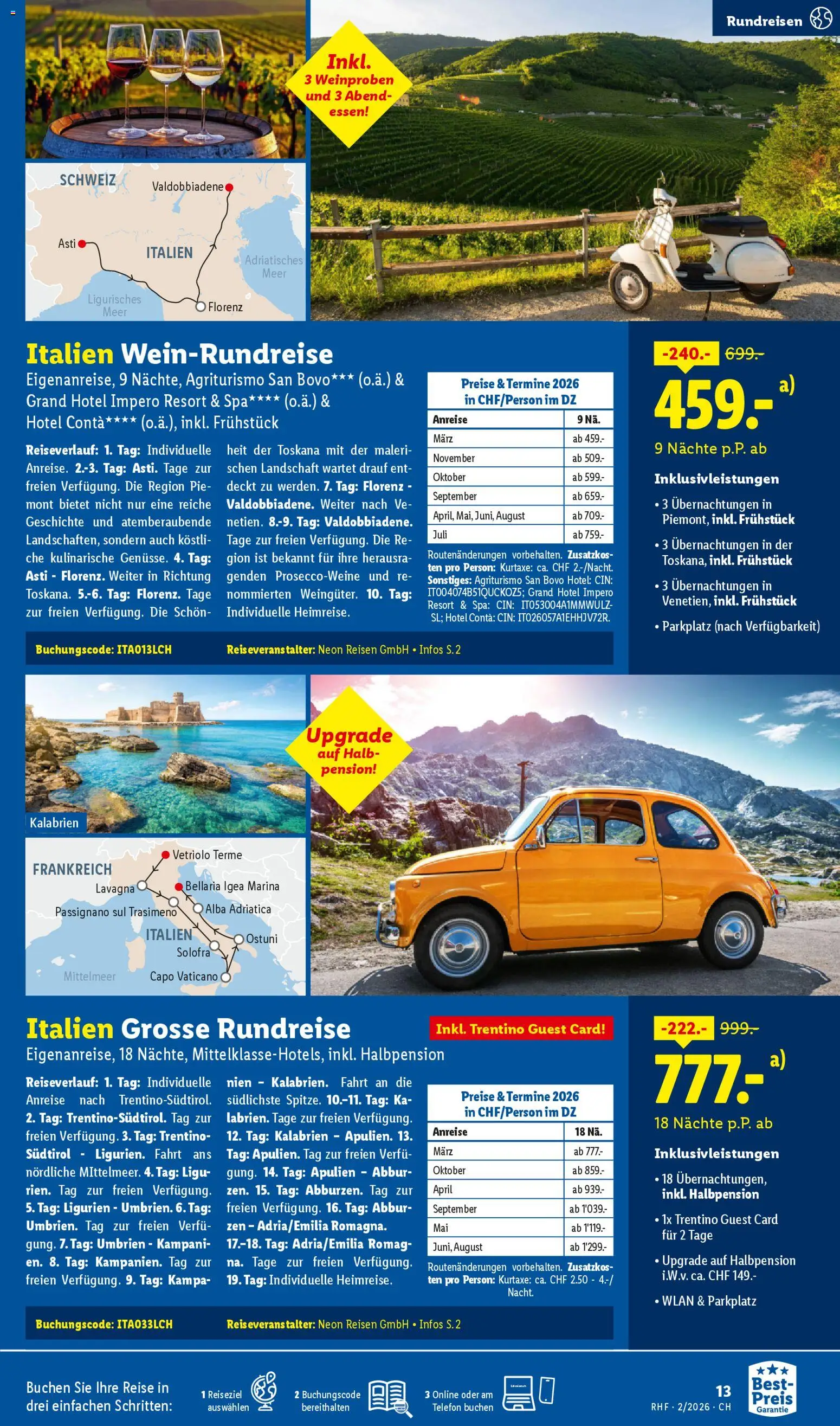 Lidl Aktionen Reisen Februar – gültig ab 28.01.2026 | Seite: 13 | Produkte: Telefon